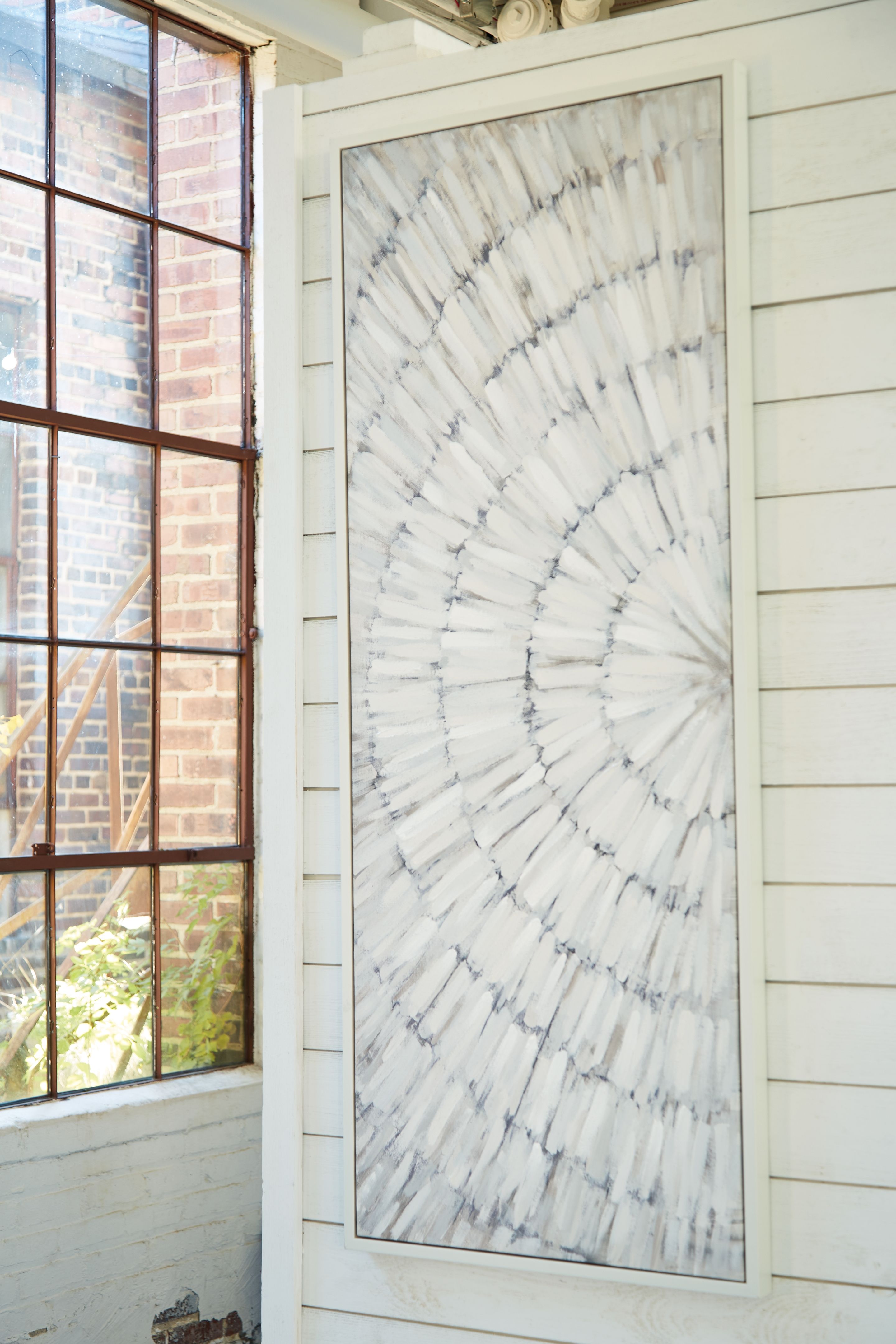 Ashley Furniture Daxonport - Gray / Taupe - Wall Art - Arched | Meri Furniture