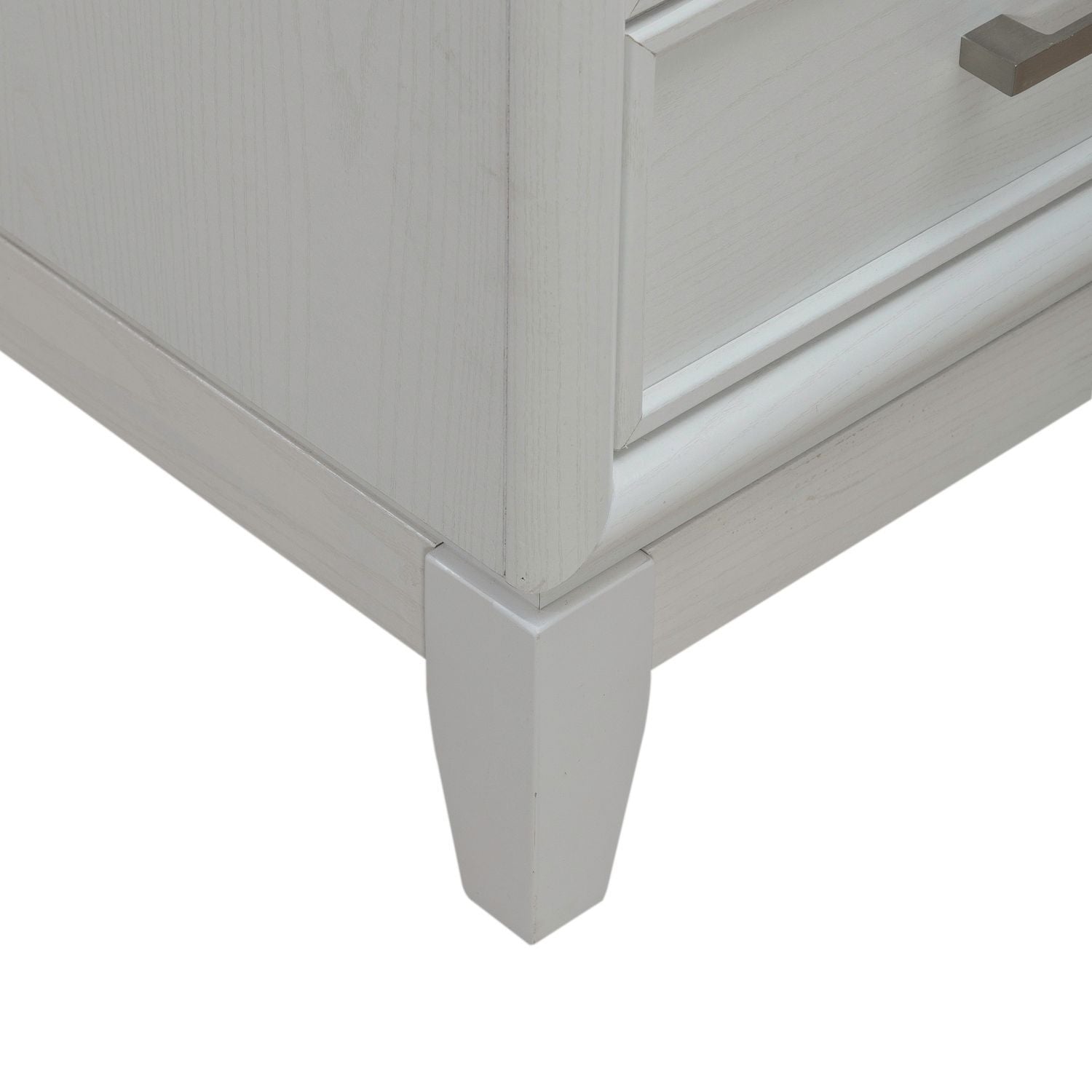 Reflections - Nightstand With Lights and Charging Station - White