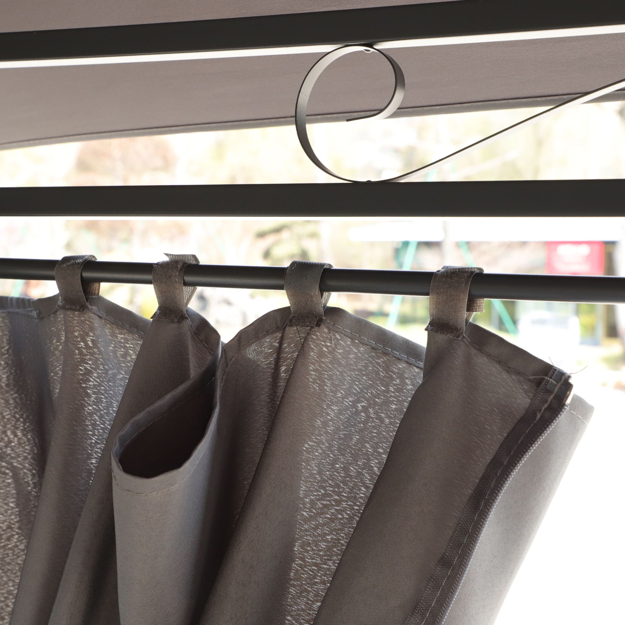 13 0 Ft Outdoor Patio Gazebo Canopy Tent With Ventilated Double Roof And Side Wall (Detachable Curtain Included On All Sides) Suitable For Lawn Garden Backyard And Deck - Gray