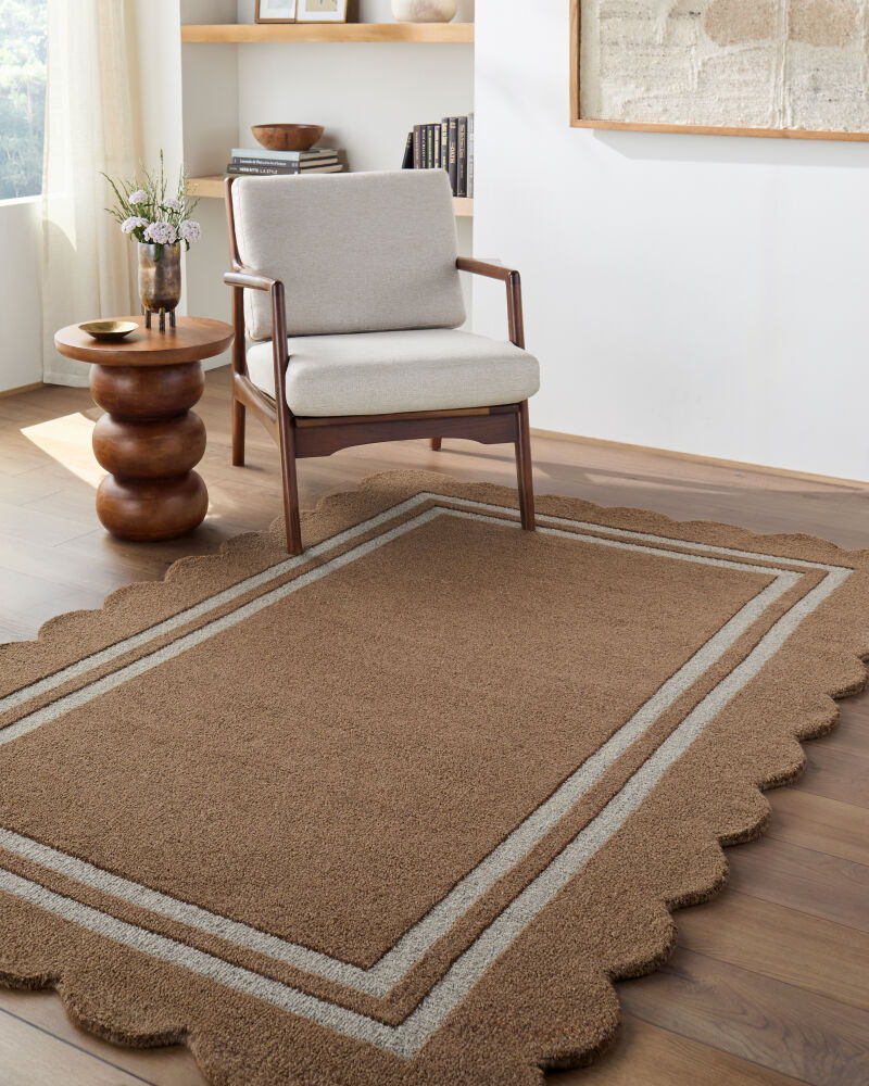 Scalloped Handmade Rug