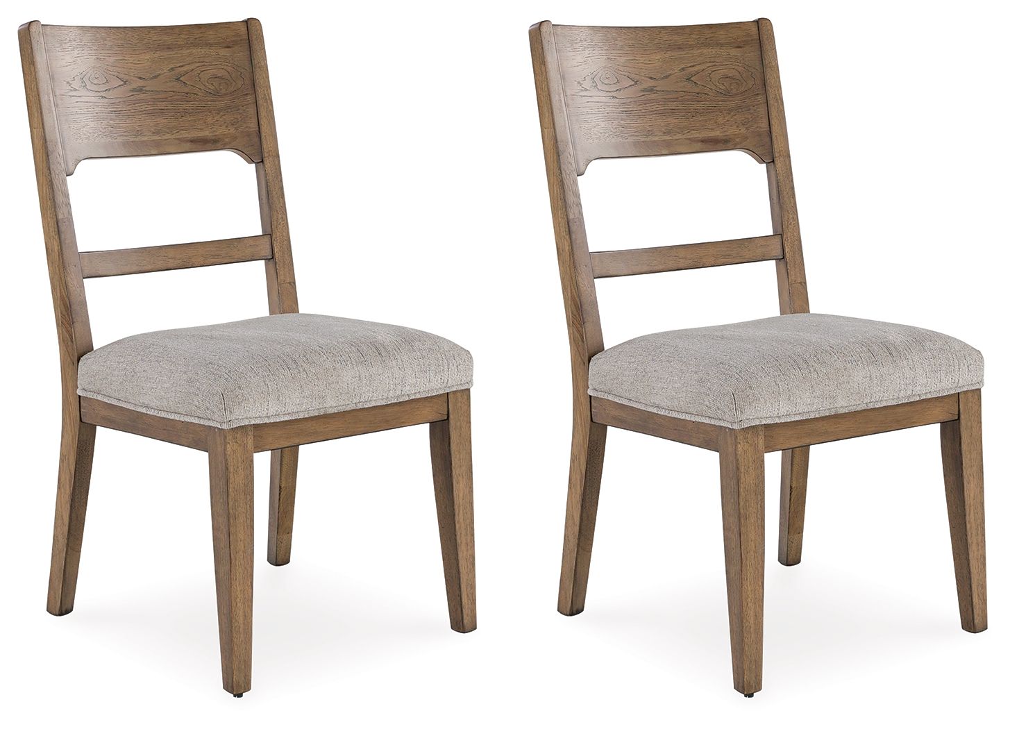Signature Design by Ashley® Cabalynn - Oatmeal / Light Brown - Dining Uph Side Chair (Set of 2) | Meri Furniture