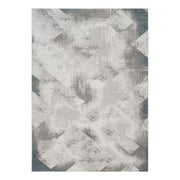 Geometrix - 5'3" X 7'3" Area Rug With Geometric 3D Effect - Ivory / Gray
