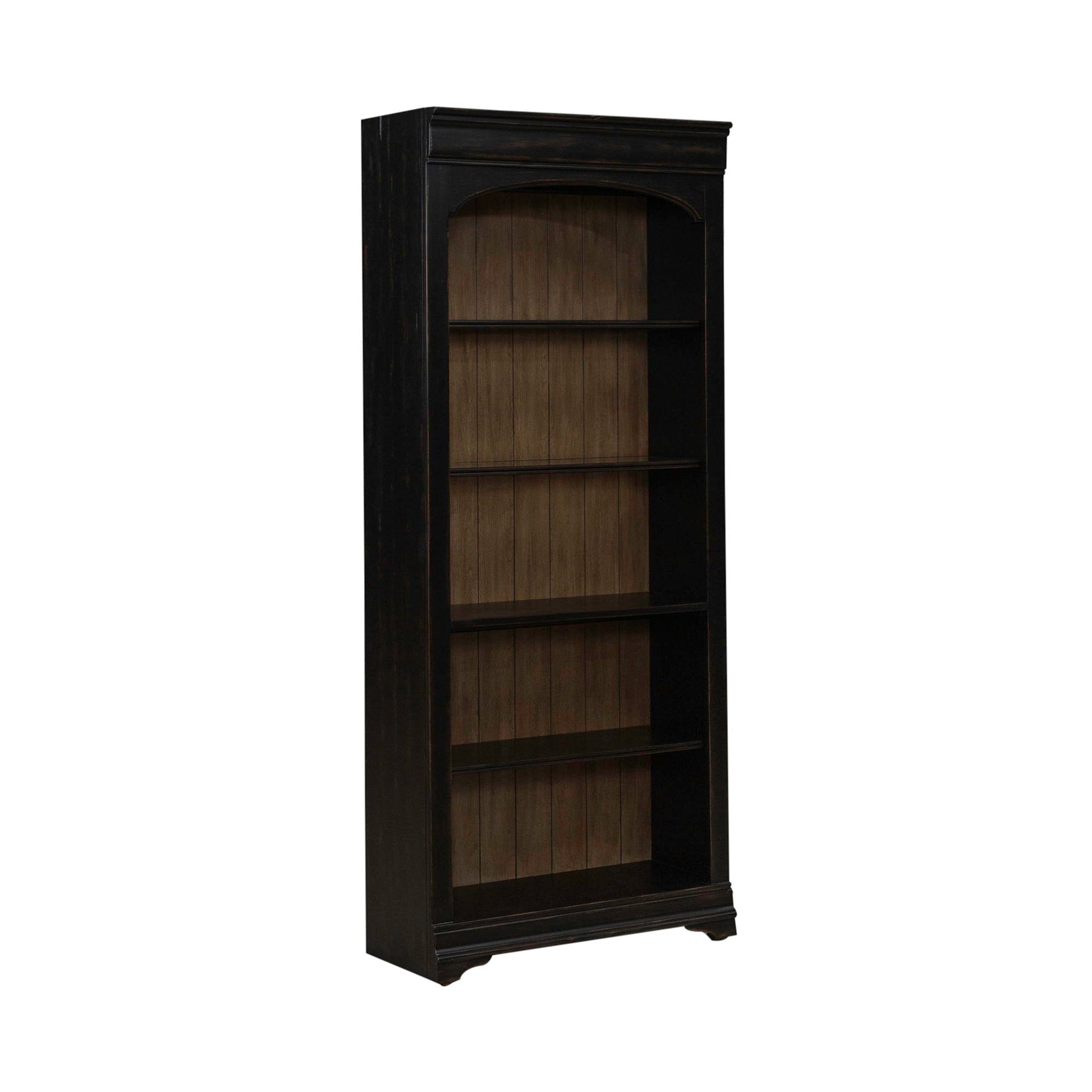 Liberty Furniture Meritage - Bunching Bookcase - Aged Charcoal | Meri Furniture