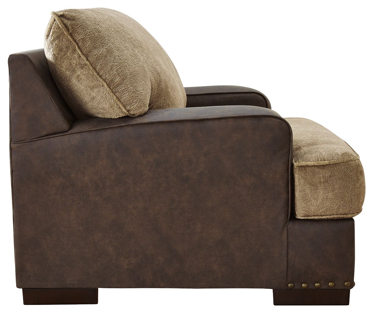 Signature Design by Ashley® Alesbury - Chocolate - Chair And A Half | Meri Furniture