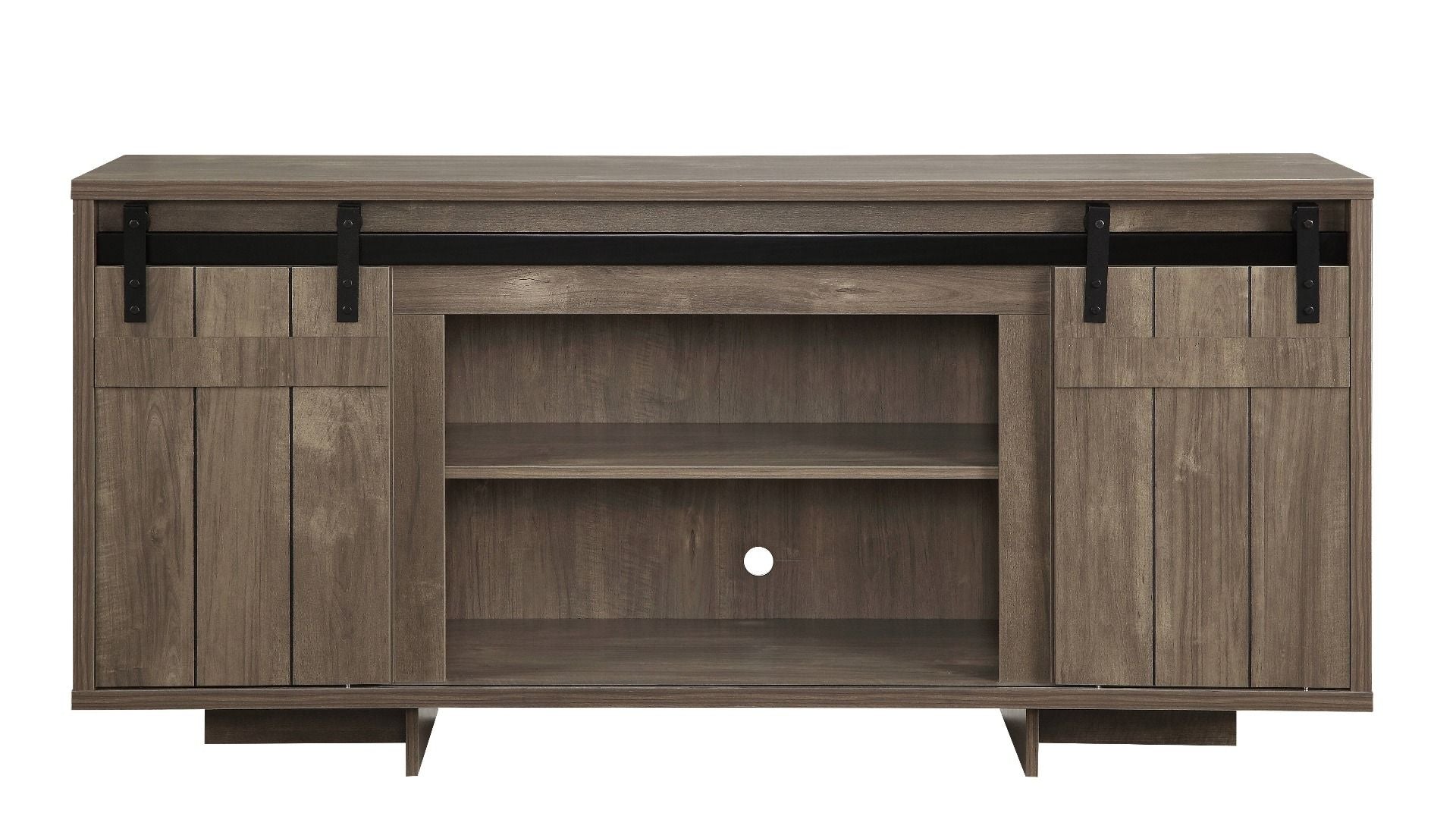 ACME Bellarosa - TV Stand - Gray Washed | Meri Furniture