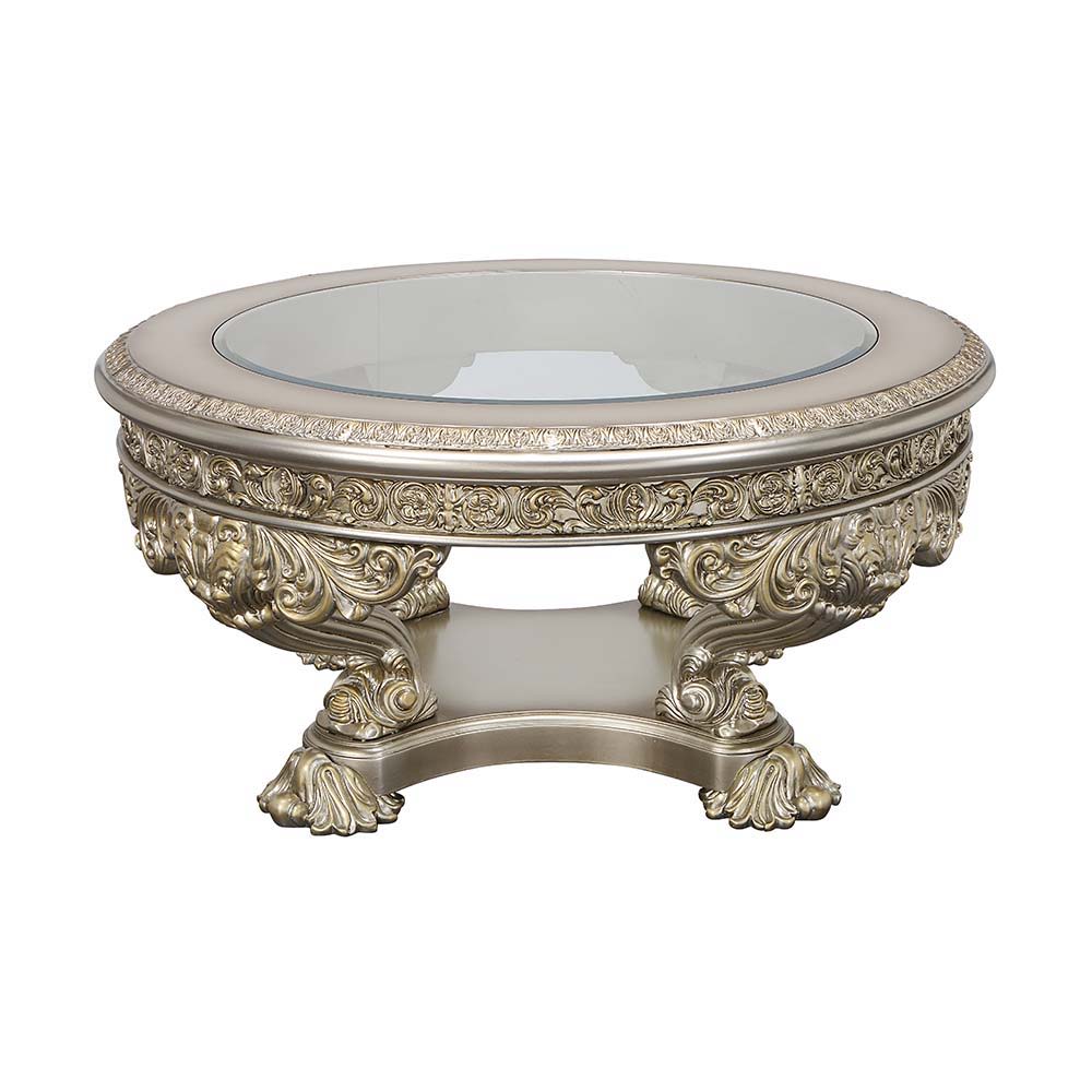 ACME Danae - Coffee Table - Champagne & Gold Finish | Meri Furniture