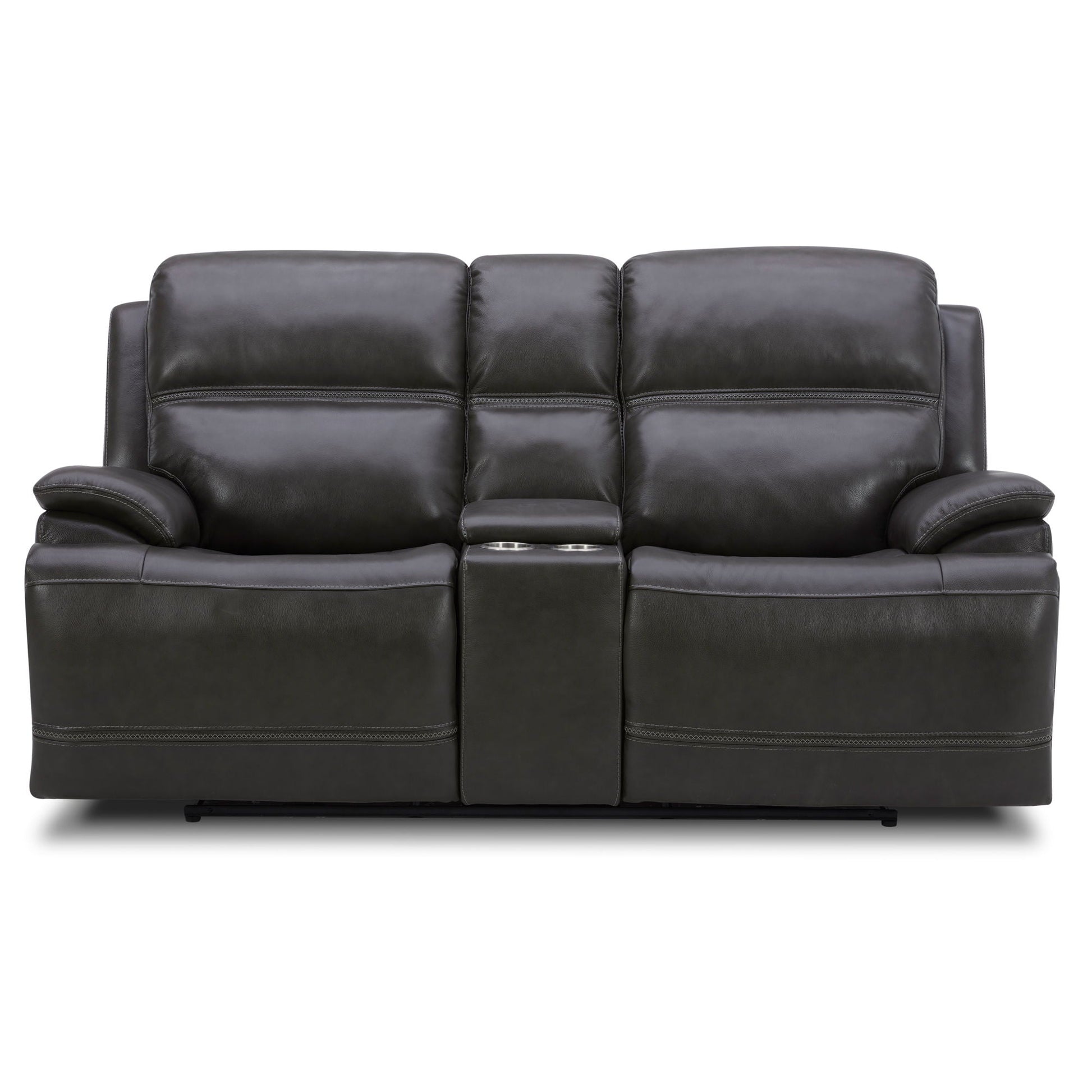 Liberty Furniture Bentley - Loveseat With Console P2 & ZG - Graphite | Meri Furniture
