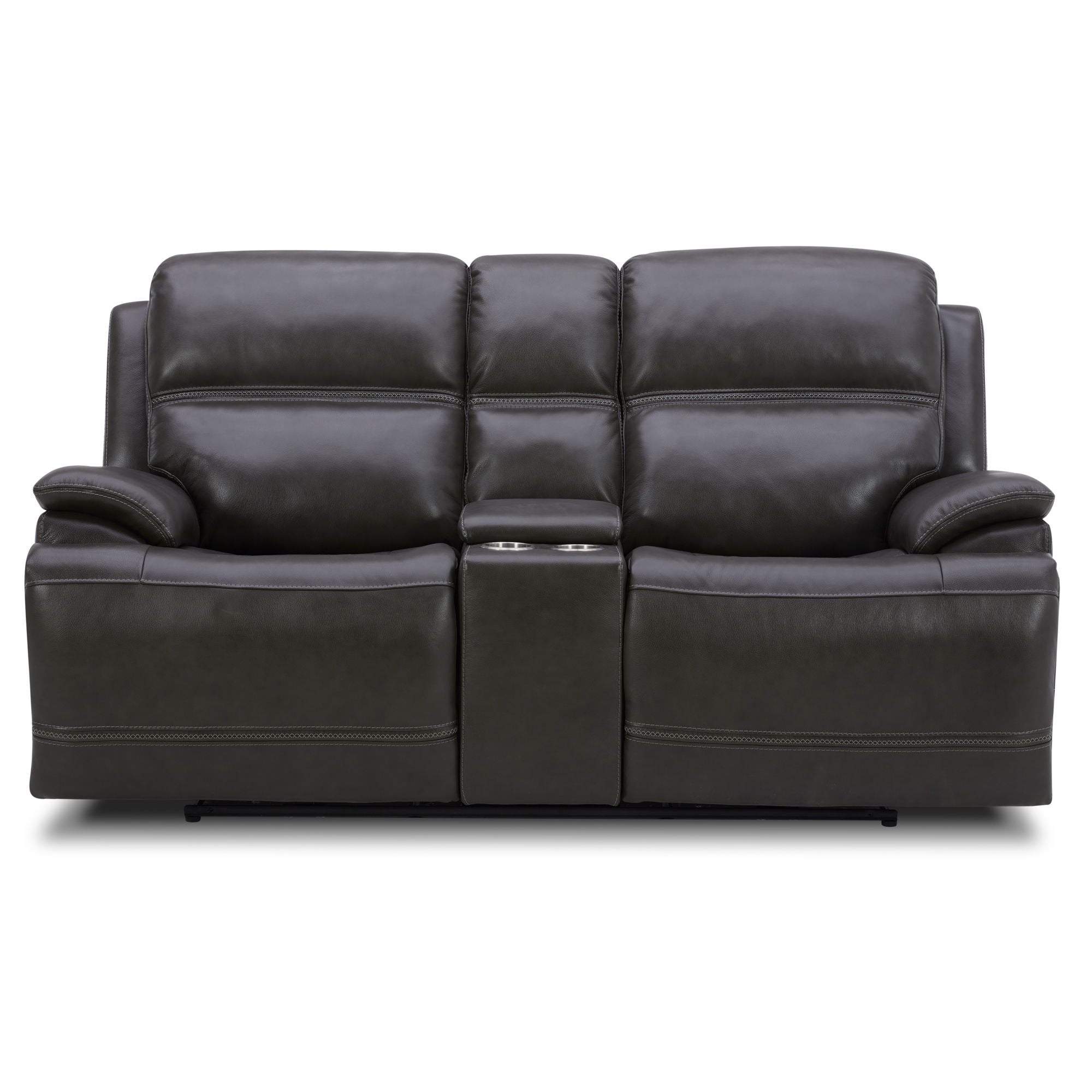 Liberty Furniture Bentley - Loveseat With Console P2 & ZG - Graphite | Meri Furniture