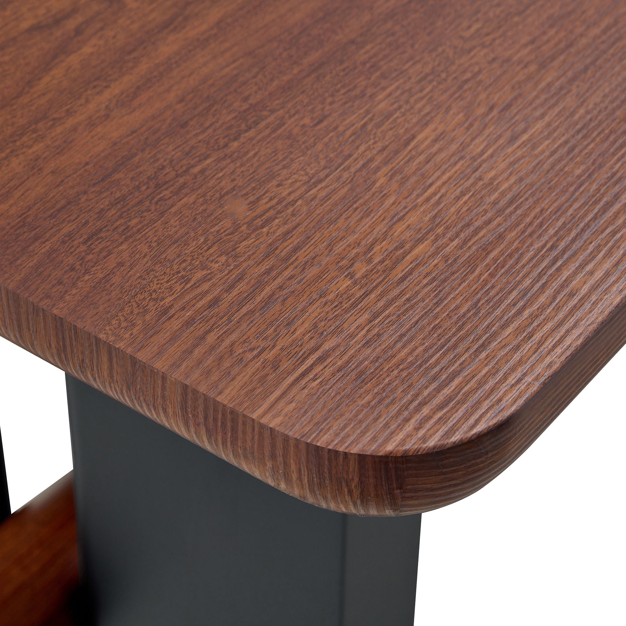 Compact Dining Table - Walnut / Black