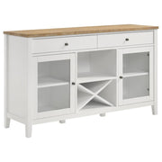Coaster Fine Furniture Hollis - 2 Door Dining Sideboard Buffet Storage Cabinet - White | Meri Furniture
