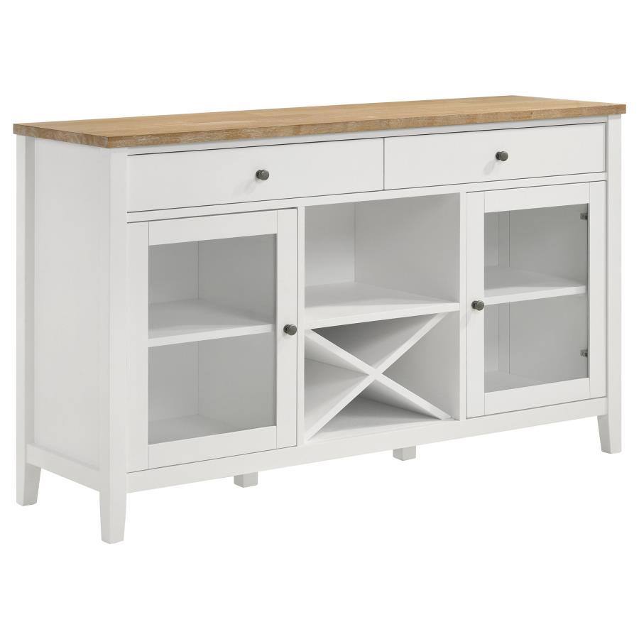 Coaster Fine Furniture Hollis - 2 Door Dining Sideboard Buffet Storage Cabinet - White | Meri Furniture