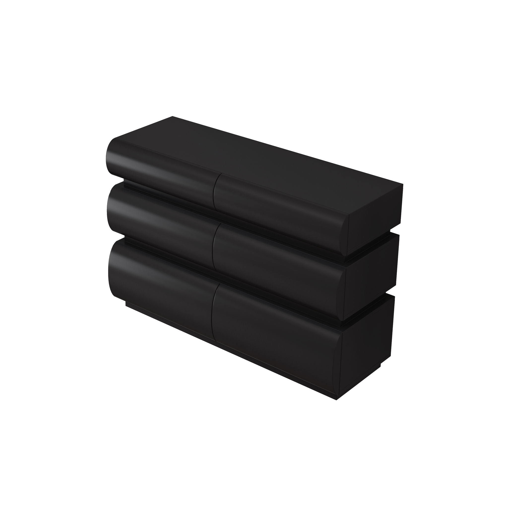 Minimalist Modern 6 Drawer Dresser, Handle Free Design With Wide Storage