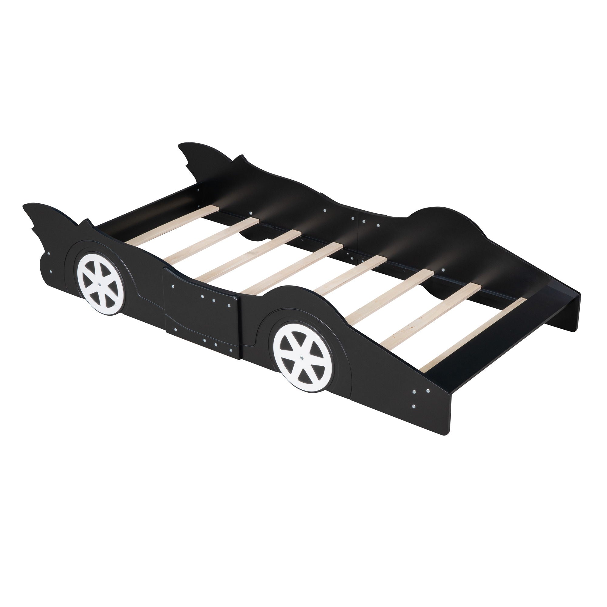 Race Car Shaped Platform Bed & Wheels