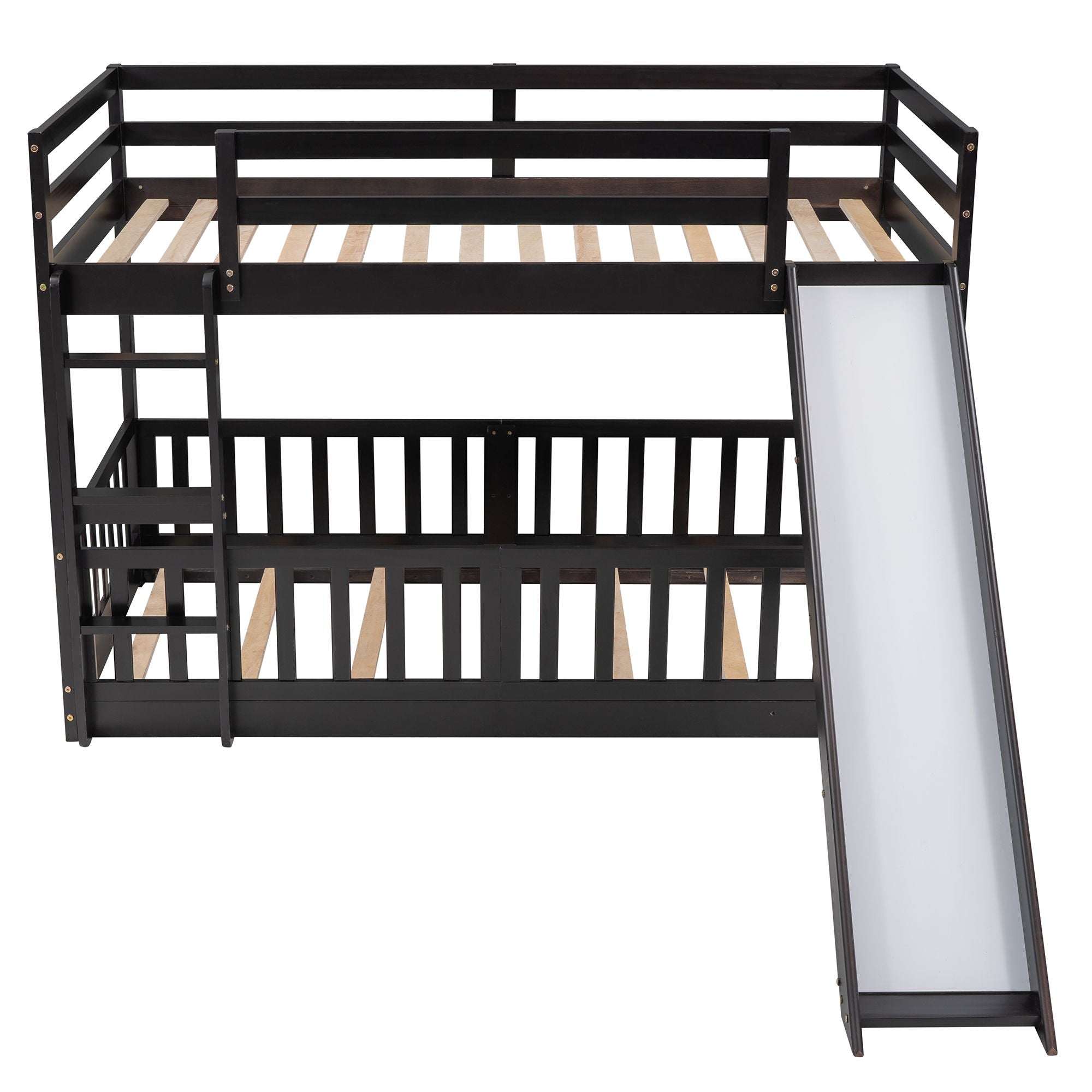 Bunk Bed With Convertible Ladder And Slide