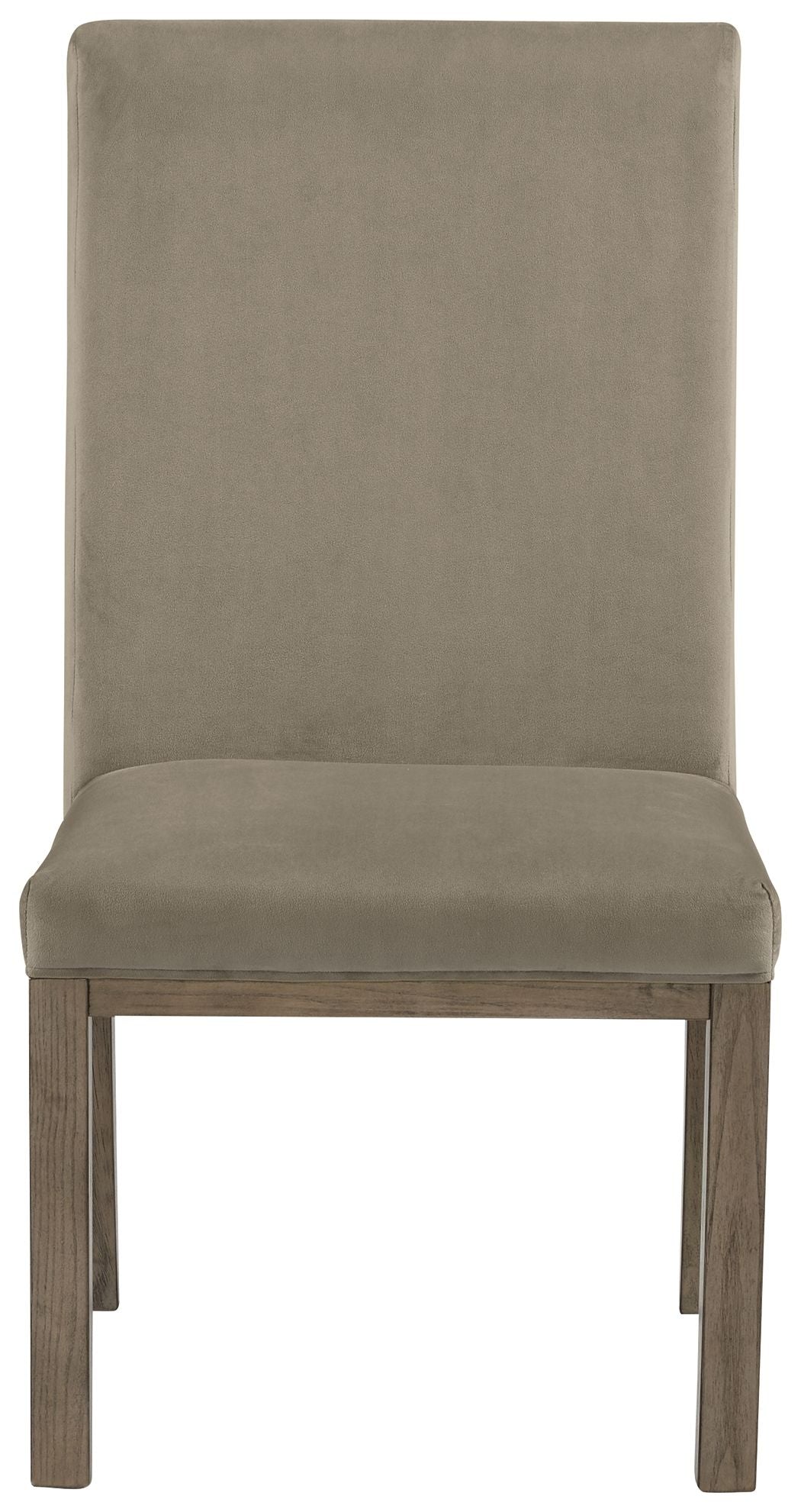 Signature Design by Ashley® Chrestner - Gray / Brown - Dining Uph Side Chair (Set of 2) | Meri Furniture