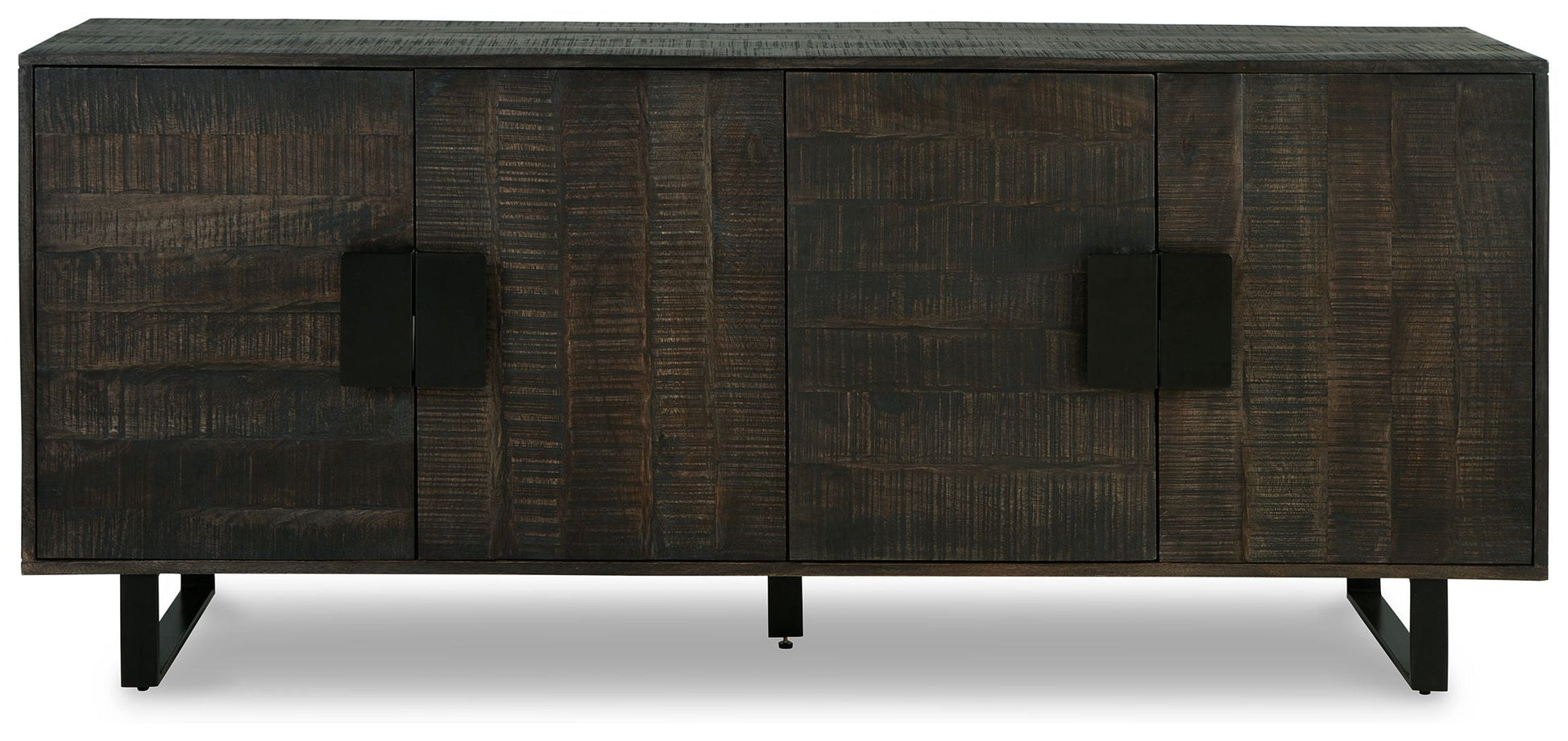 Signature Design by Ashley® Kevmart - Grayish Brown / Black - Accent Cabinet | Meri Furniture