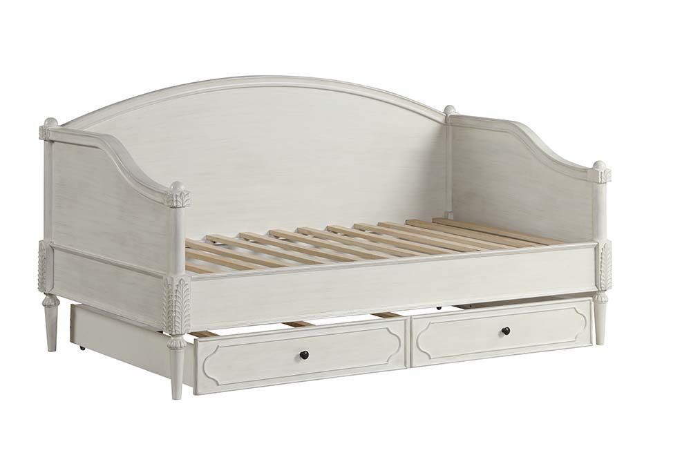 ACME Lucien - Twin Daybed - Antique White Finish | Meri Furniture