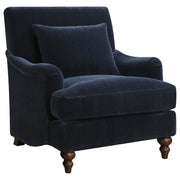 Coaster Fine Furniture Frodo - Upholstered English Arm Accent Chair - Midnight Blue | Meri Furniture