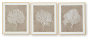 Hendridge - Wall Art Set (Set of 3) - Taupe / White