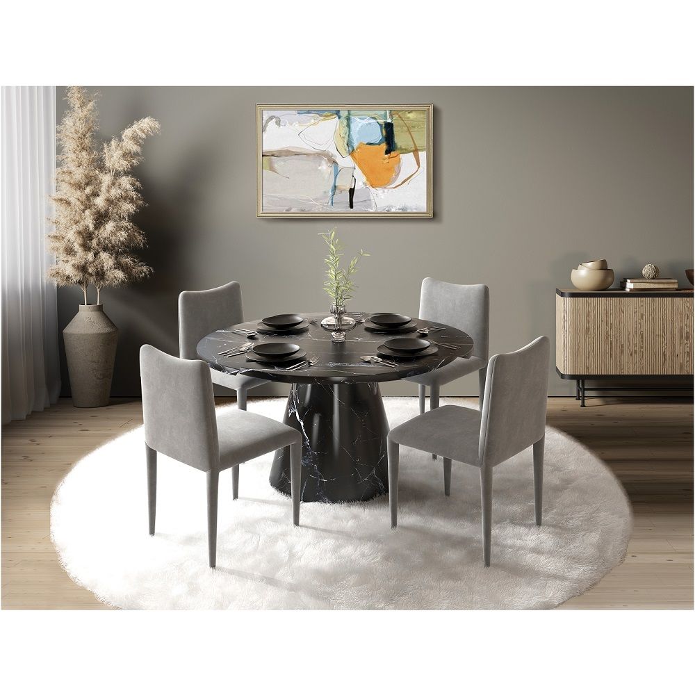 ACME Hollis - Dining Table With Engineering Stone Top - Engineering | Meri Furniture