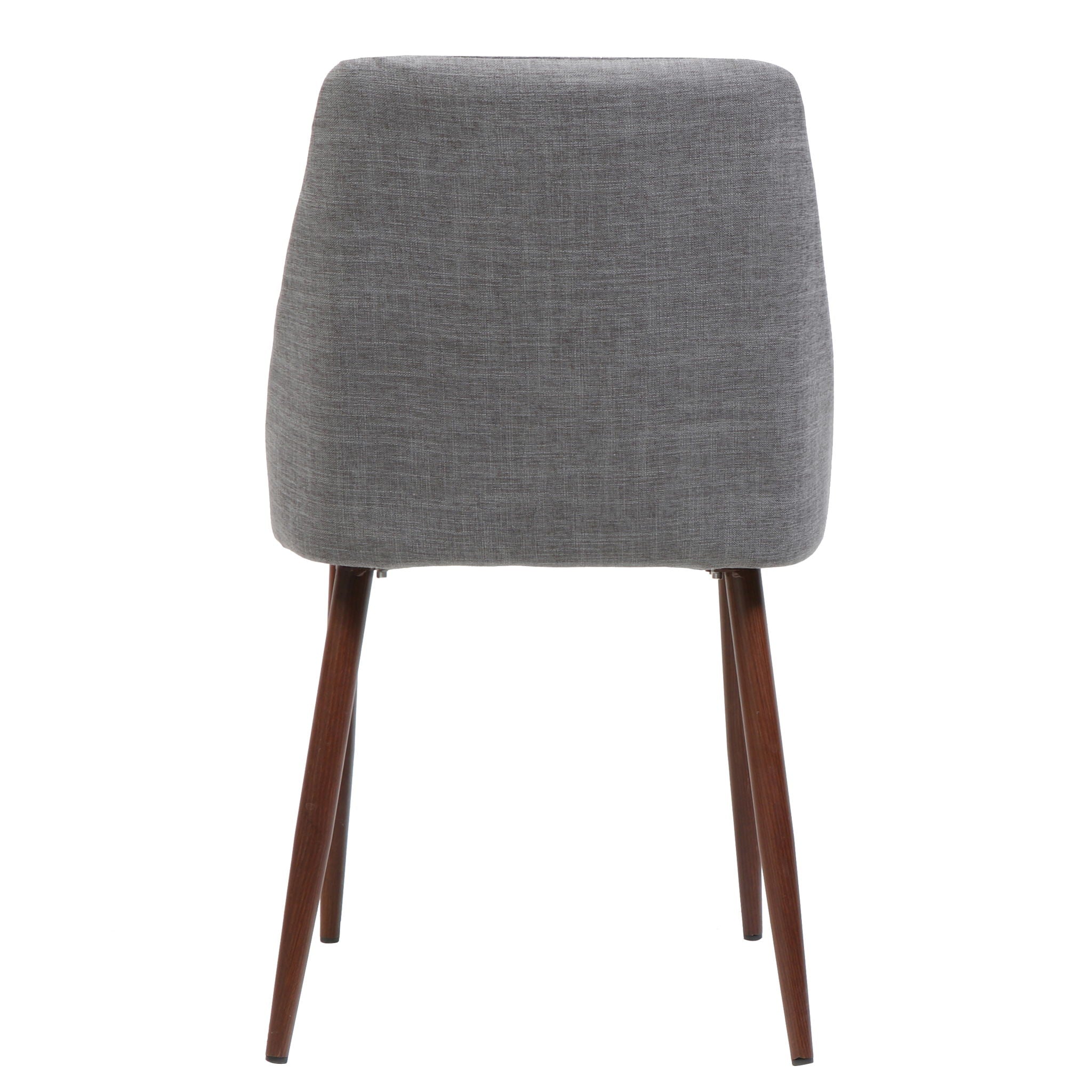 Modern Dining Chair With Iron Legs And Wood Finish