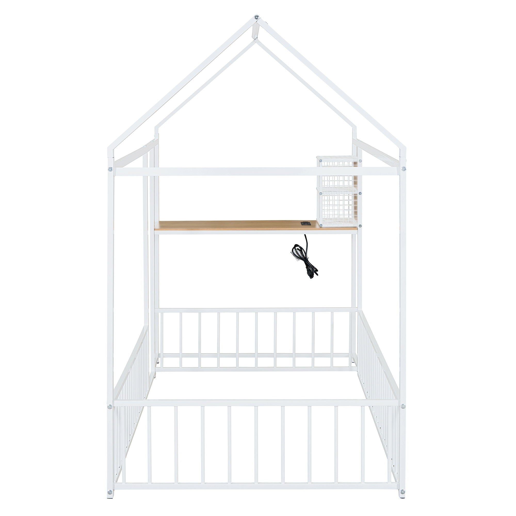 House Frame With Desk, Shelves, Power Outlets And USB Ports