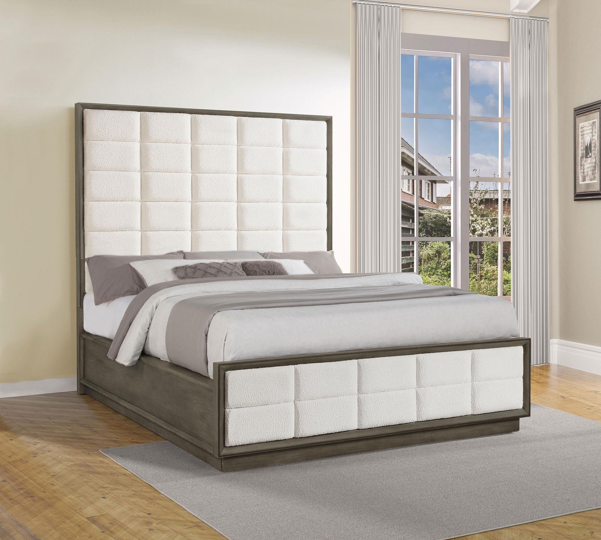 Durango 80-inch California King Panel Bed Taupe Oak