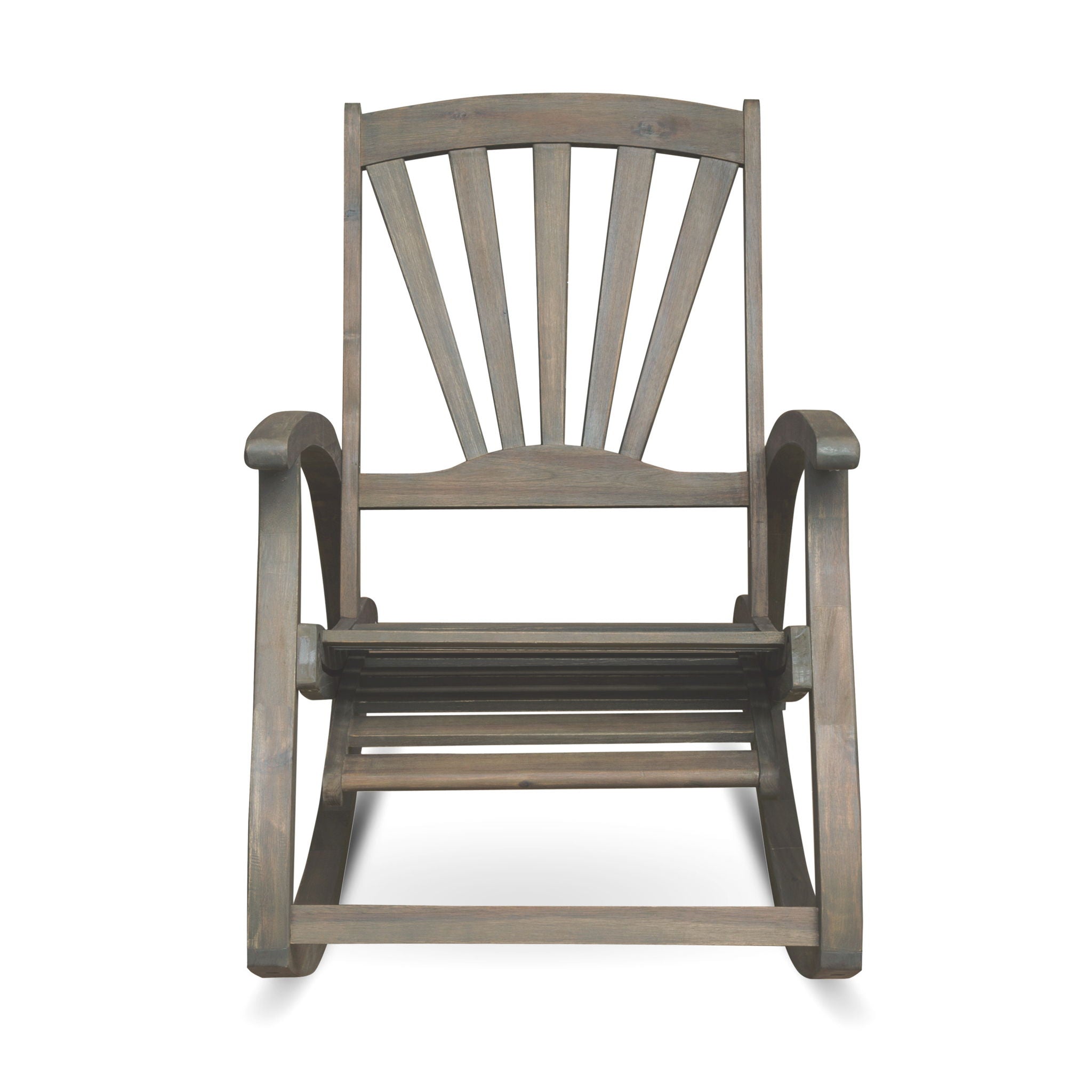 Outdoor Reclining Rocking Chair - Gray