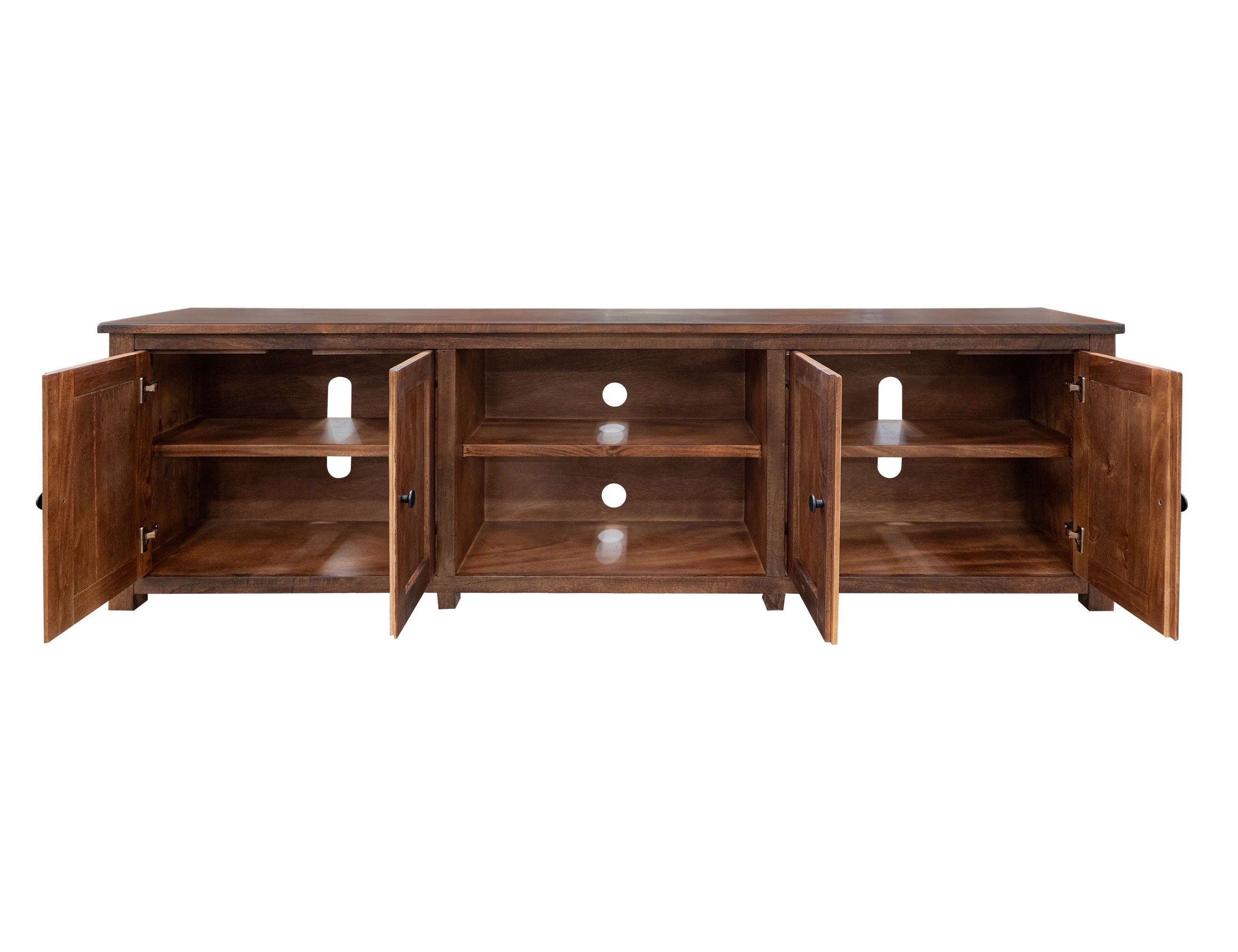 International Furniture Direct Parota - TV Stand - Brown | Meri Furniture