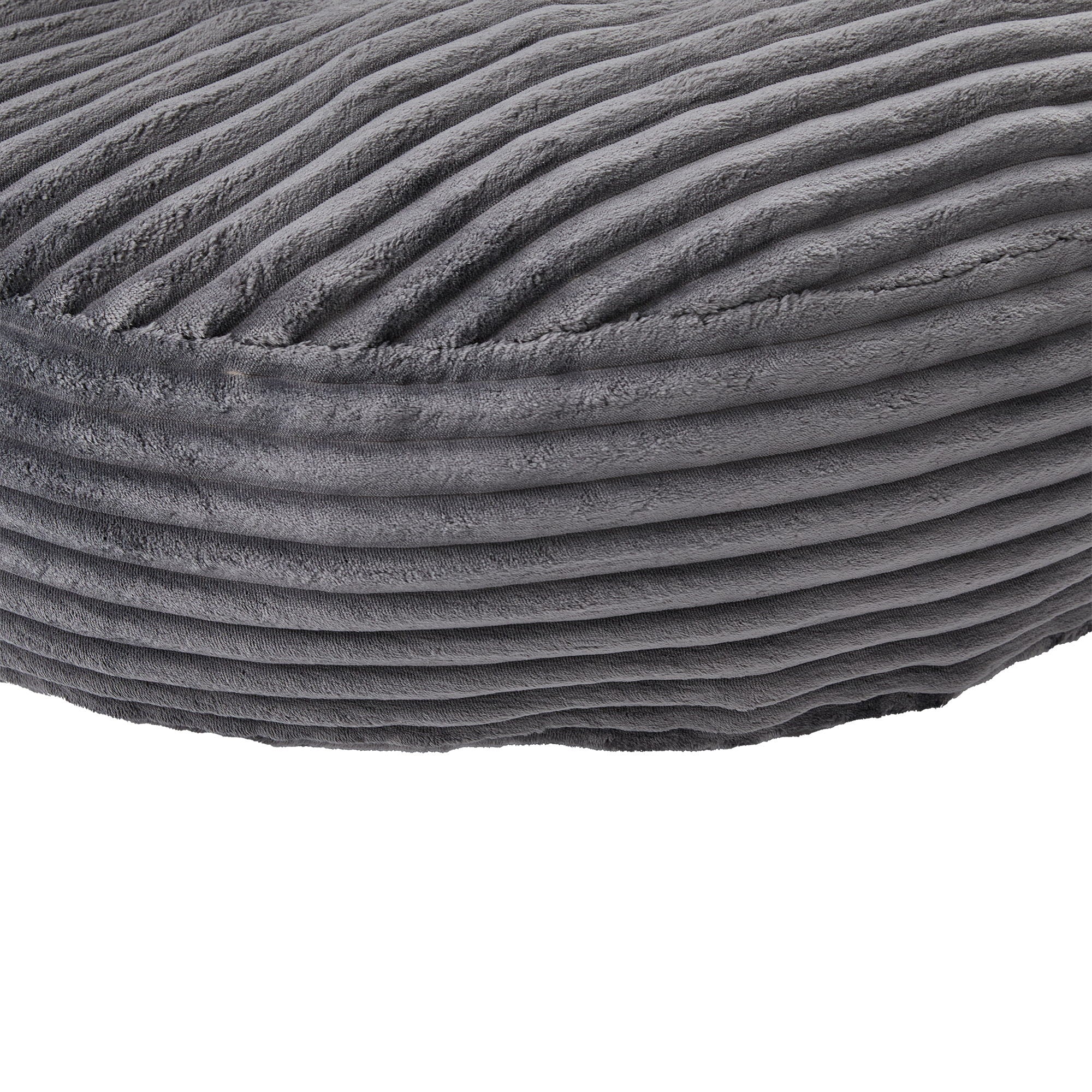 Oversized Bean Bag Chair With 3 Pillows & Armrest - Dark Gray