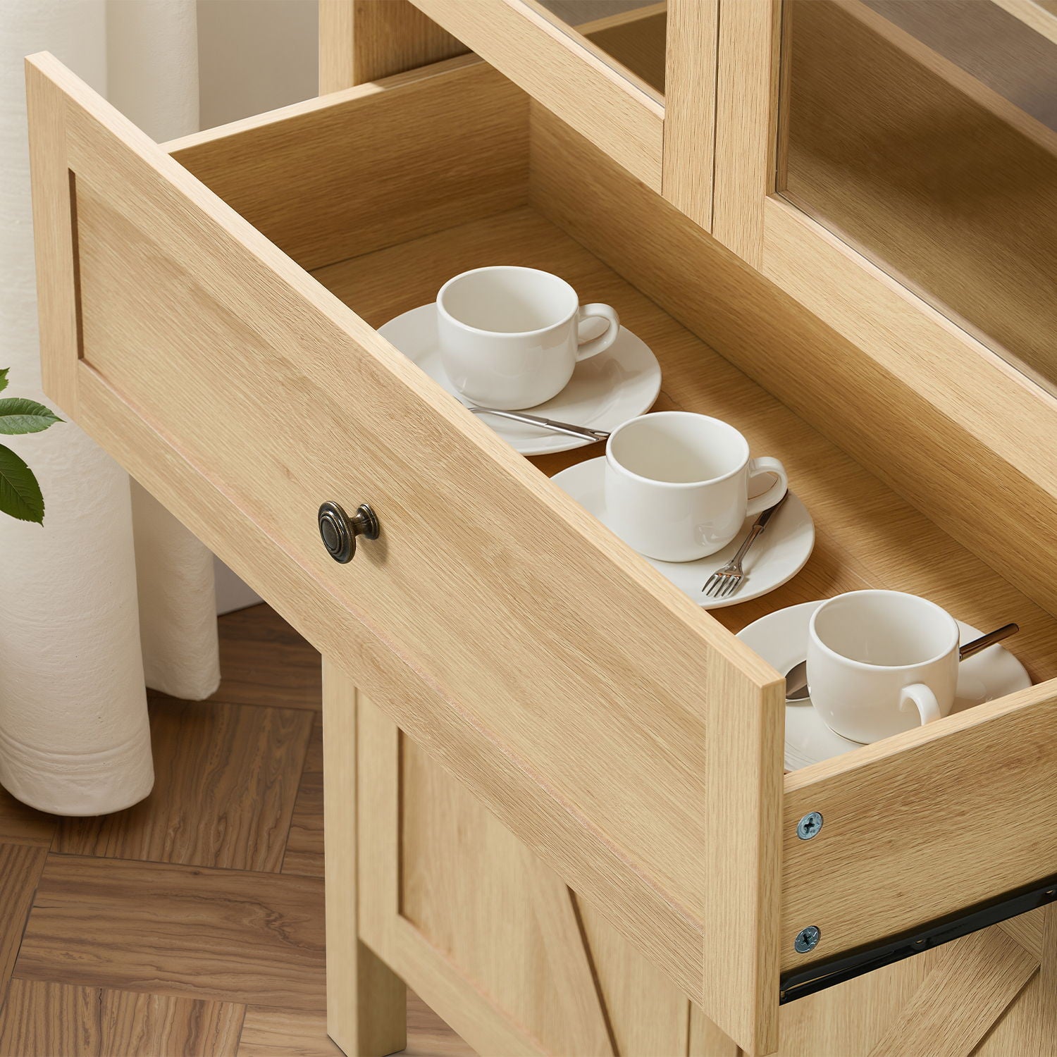 Retro Dome Cabinet With Large Storage Space