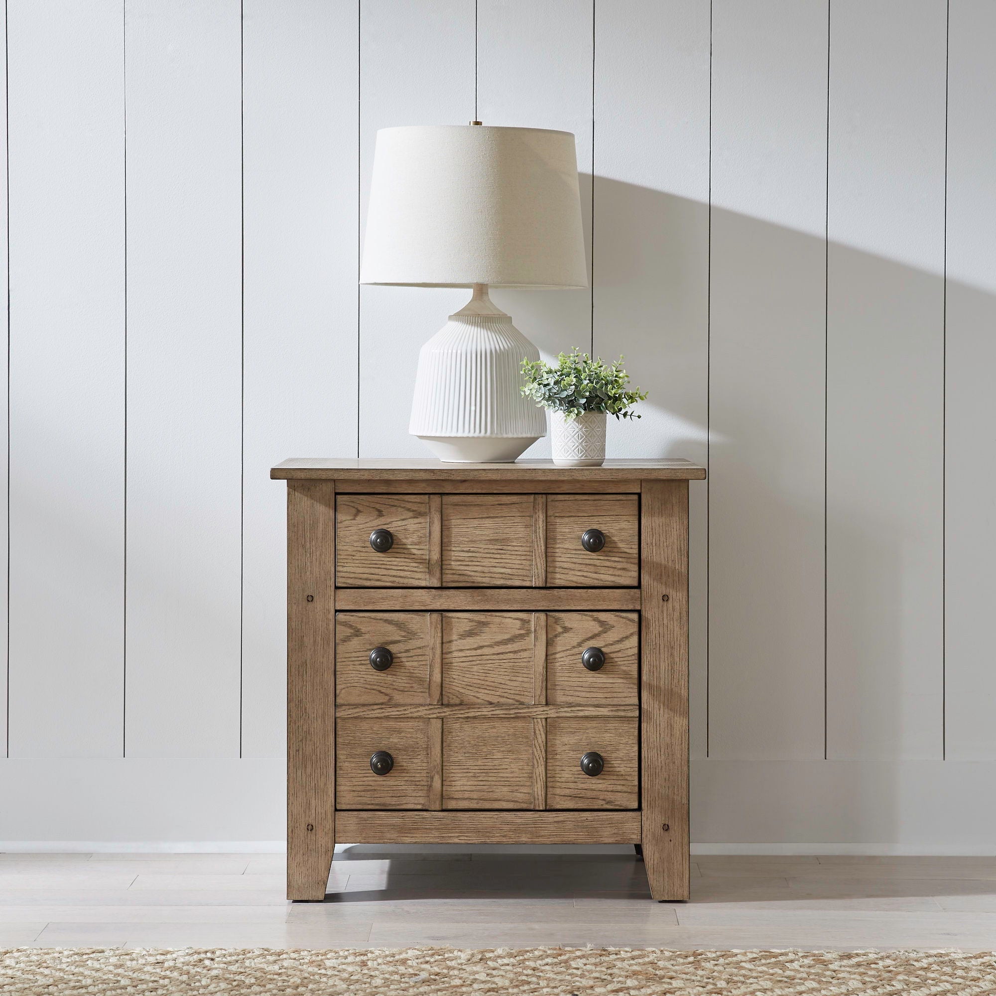 Liberty Furniture Grandpas Cabin - Night Stand - Light Brown | Meri Furniture
