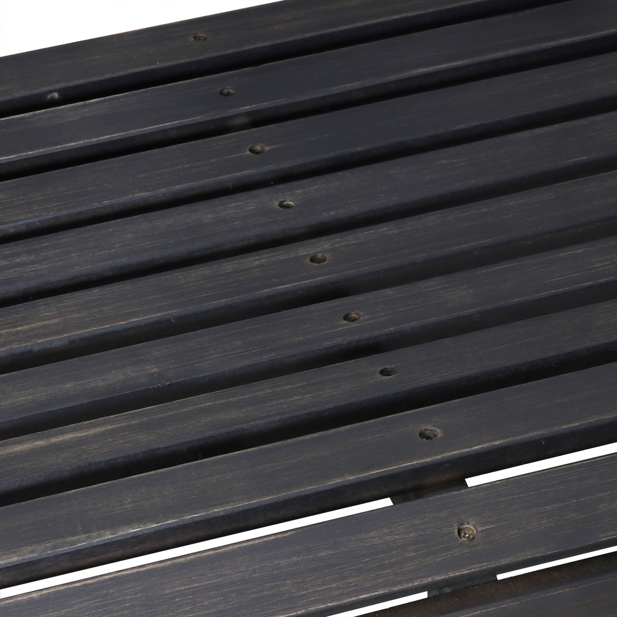 Alejandro - Acacia Wood Porch Swing With Slat Panel Seating