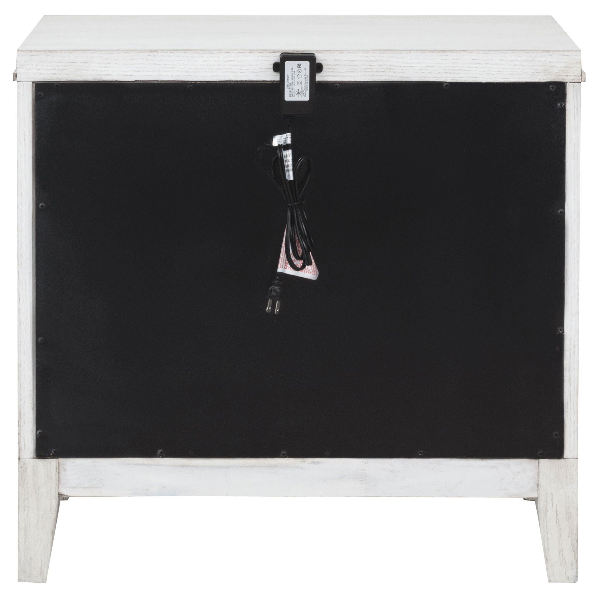 Marielle 2-drawer Nightstand Bedside Table Distressed White