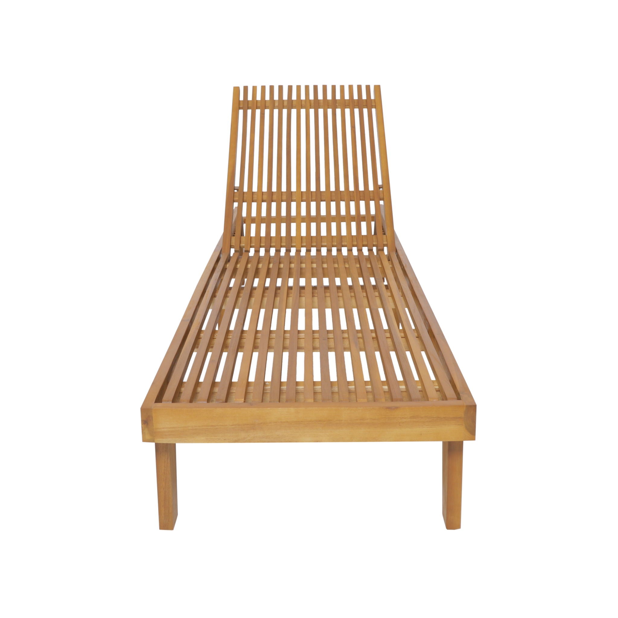 Nadine - Stylish Chaise Lounge Chair - Teak
