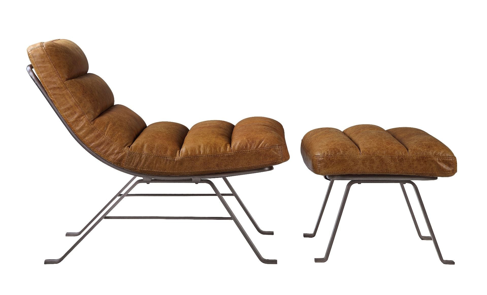 ACME Bison - Accent Chair - Toffee Top Grain Leather | Meri Furniture