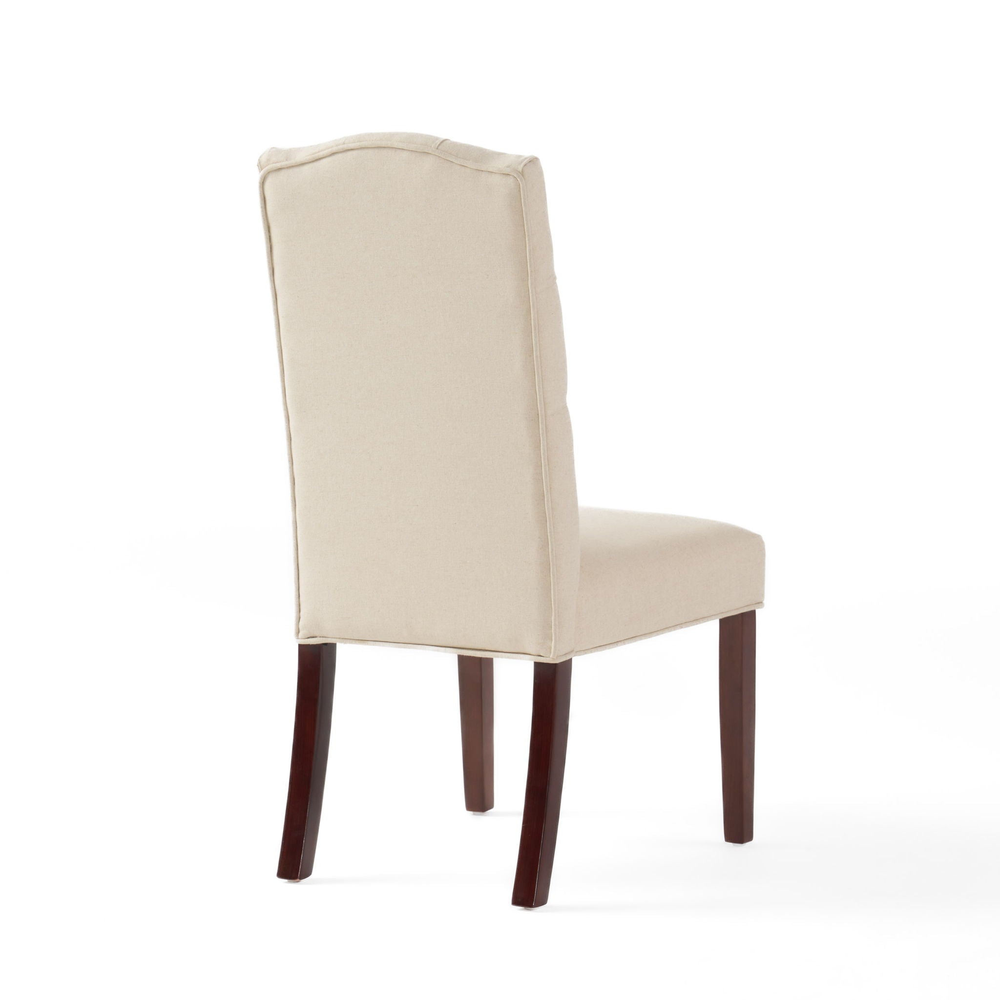 Harriet - Tufted Dining Chair Set Modern Farmhouse Style - Ivory Linen