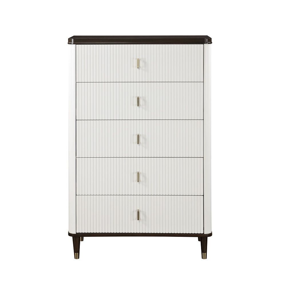 ACME Carena - Chest - White & Brown | Meri Furniture