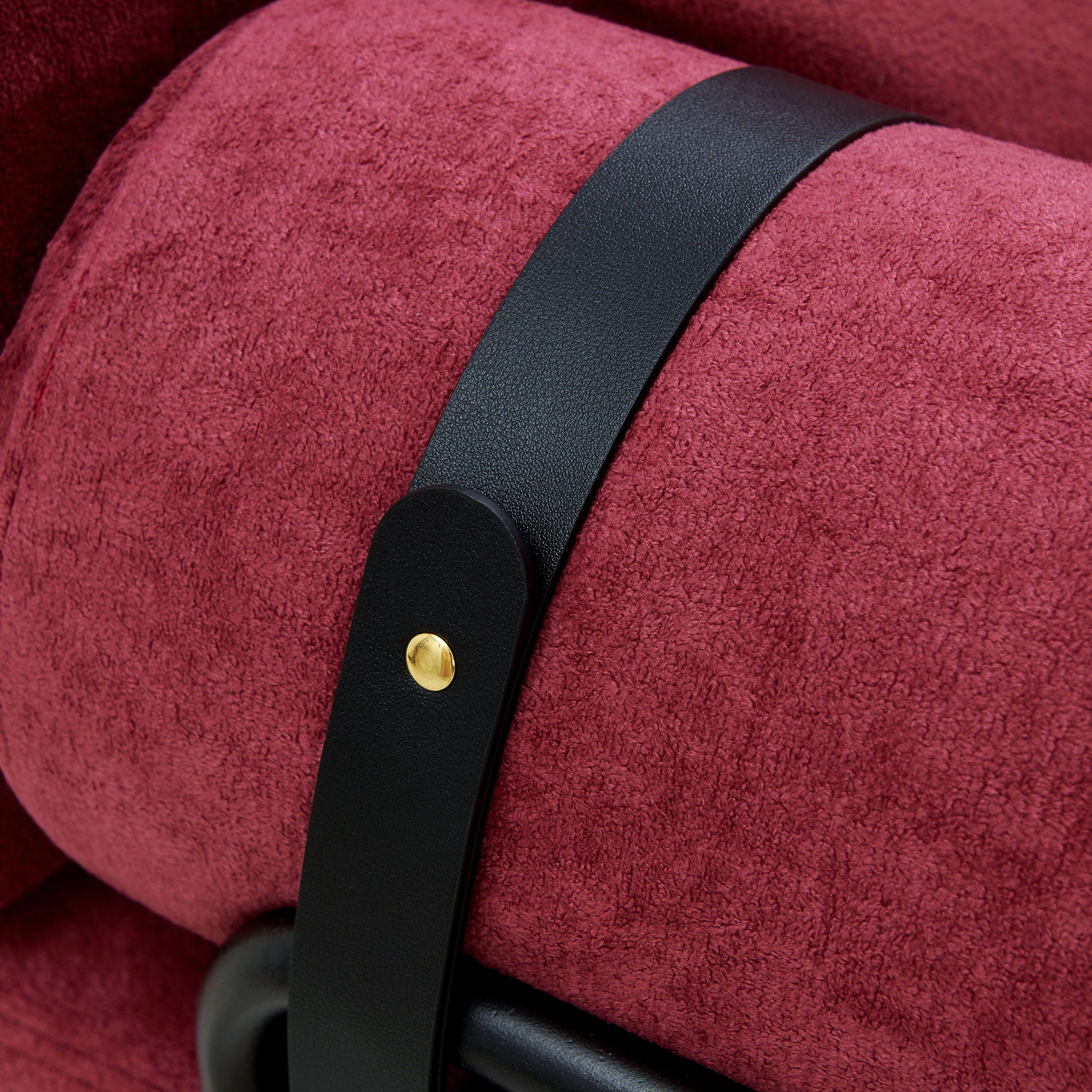 Modern Loveseat Sofa 2 Seater With USB Ports, Cylindrical Armrests