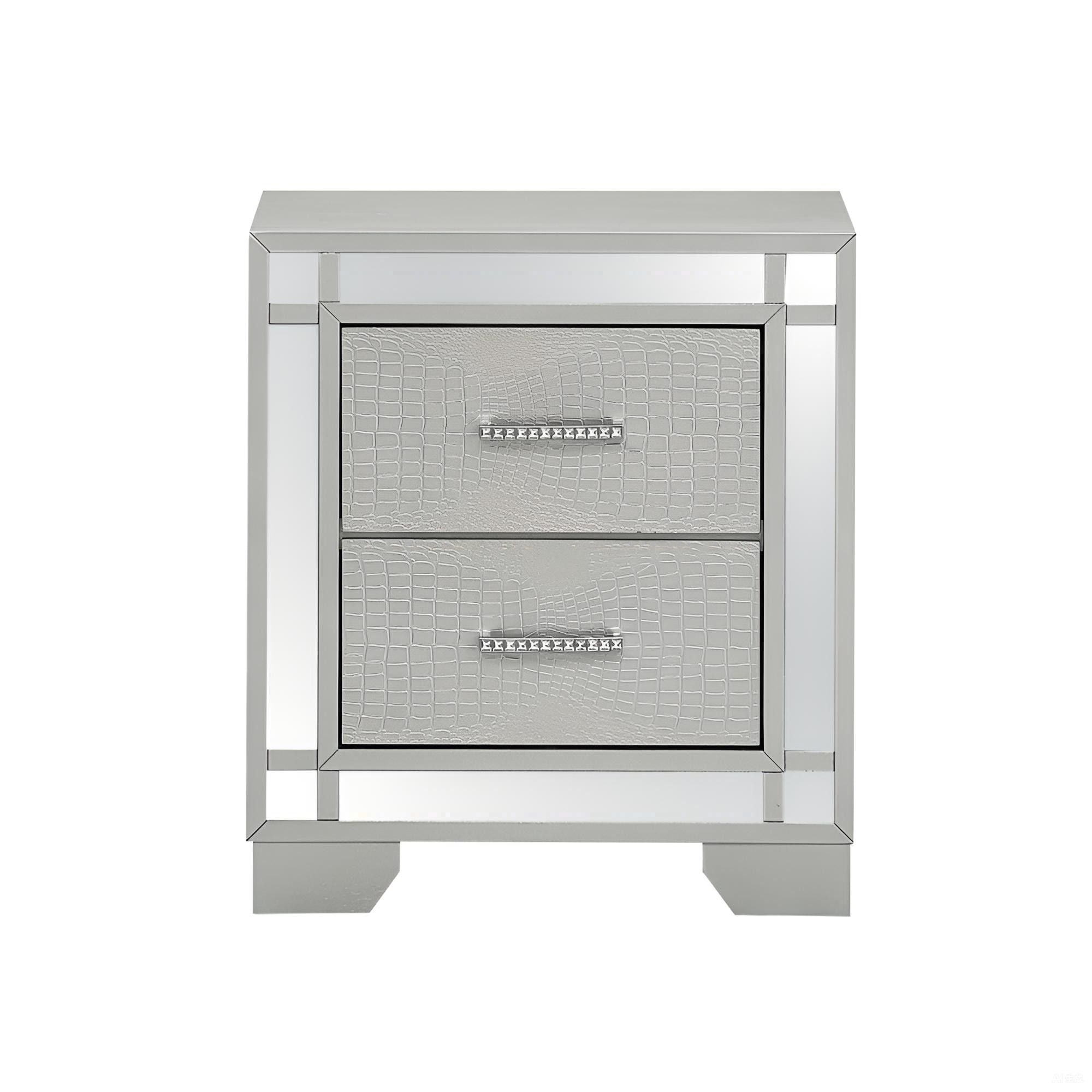 Madison - Nightstand - Silver Champagne