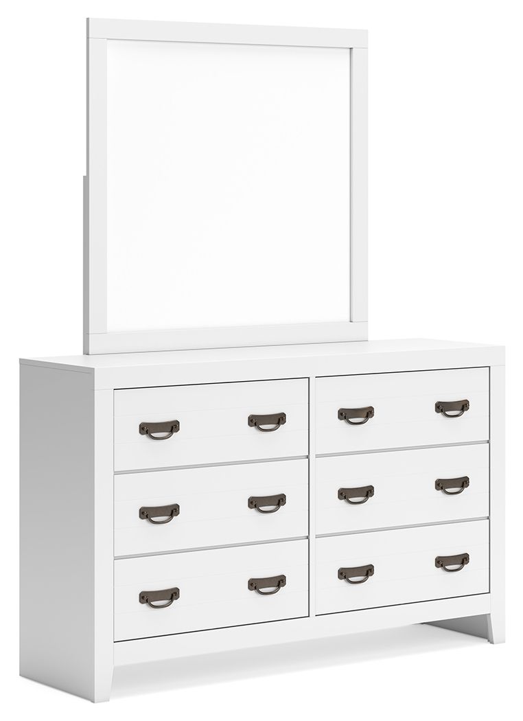 Signature Design by Ashley® Binterglen - White - Dresser And Mirror | Meri Furniture