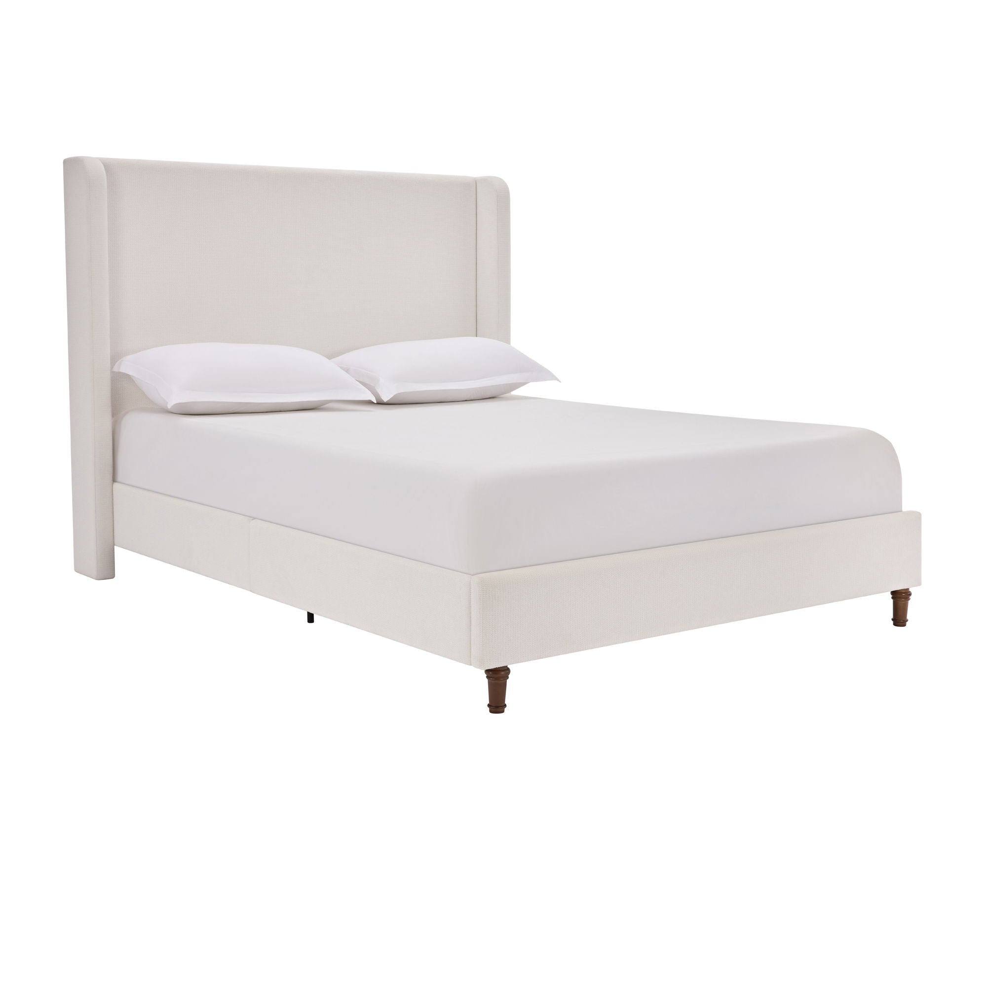 Harper - Tall Headboard Upholstered Bed / High Headboard / Elegant Simplicity / No Box Spring Needed