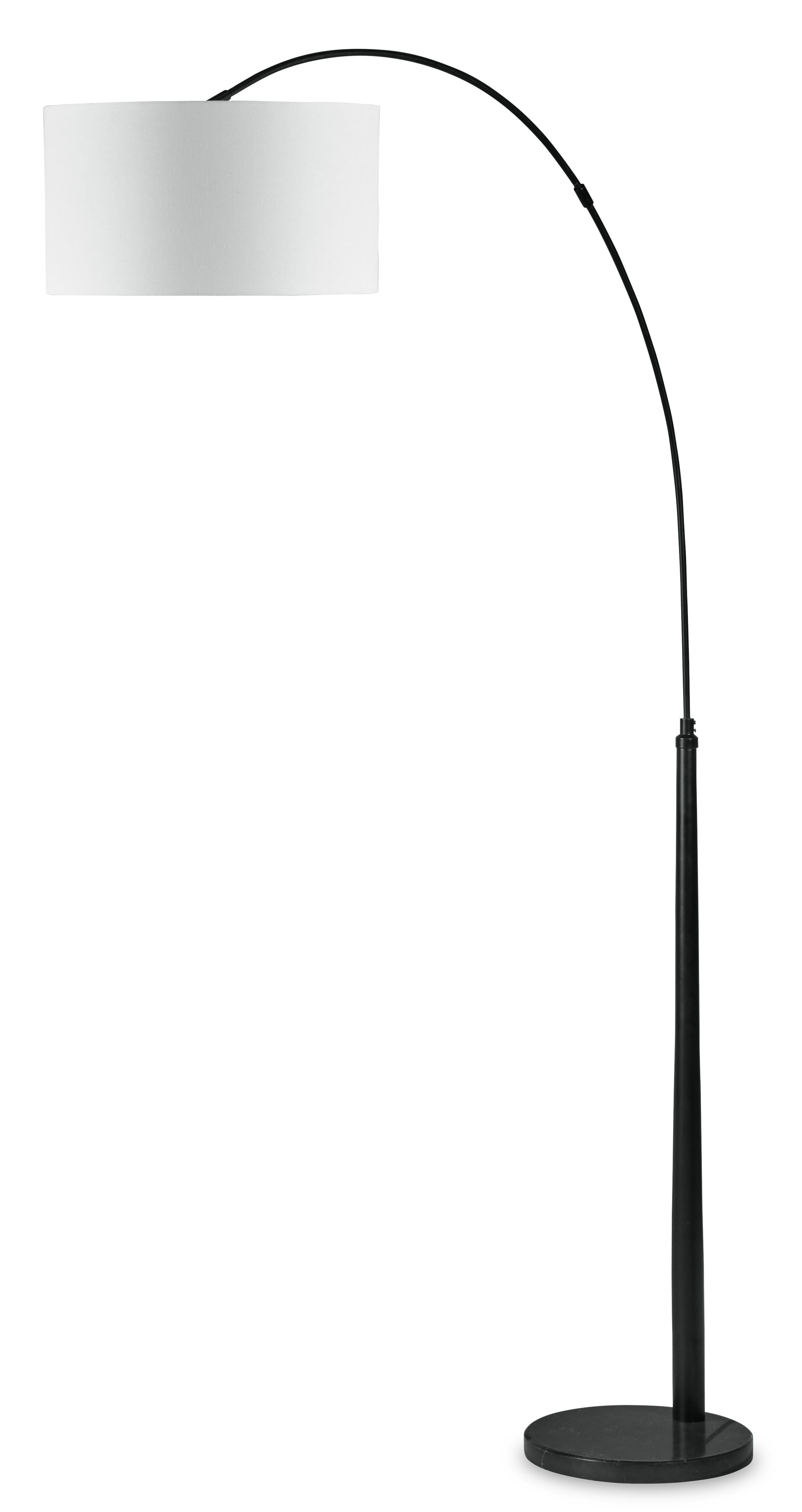 Signature Design by Ashley® Veergate - Black - Metal Arc Lamp | Meri Furniture