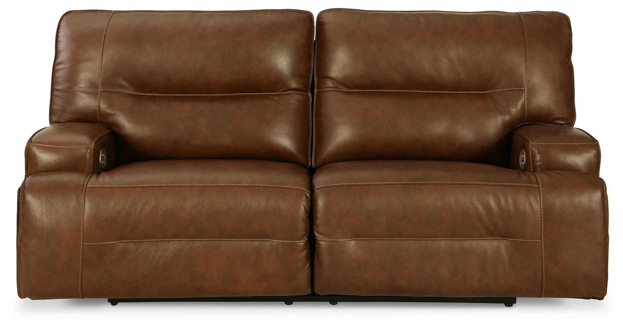 Signature Design by Ashley® Francesca - 2 Seat Pwr Rec Sofa Adj Hdrest | Meri Furniture