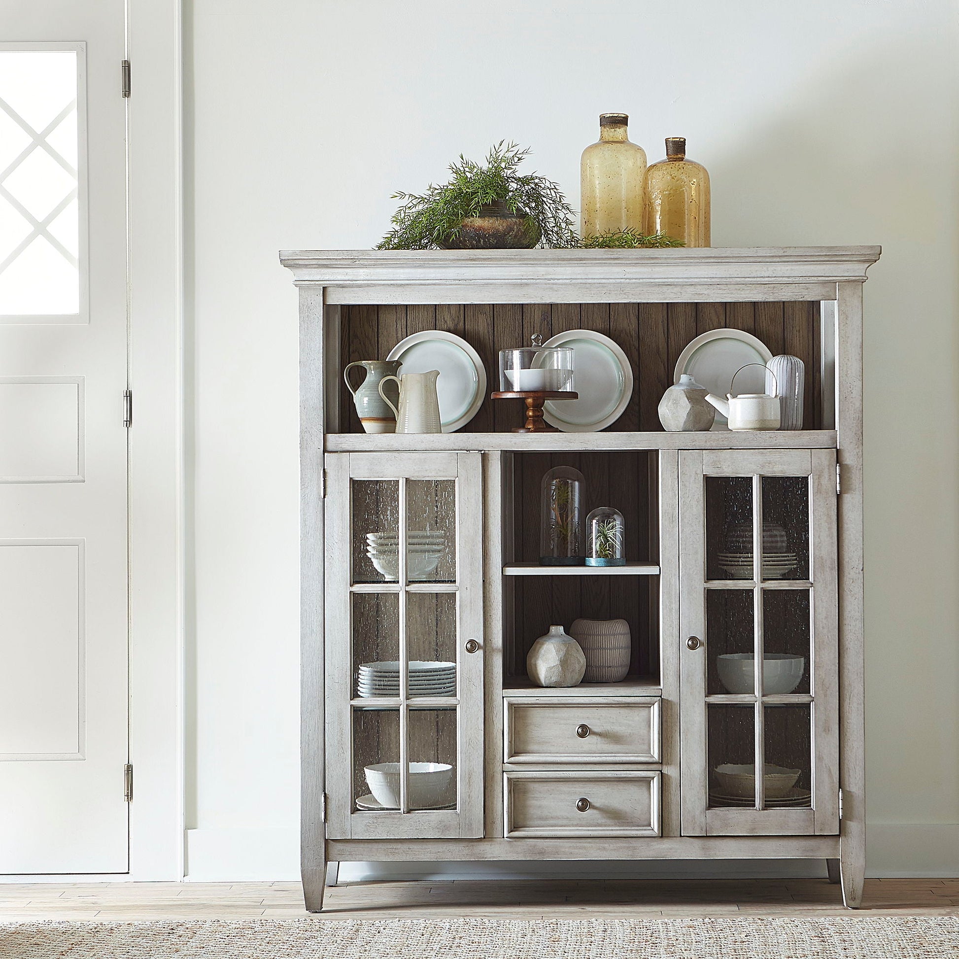 Liberty Furniture Heartland - Display Cabinet - White | Meri Furniture