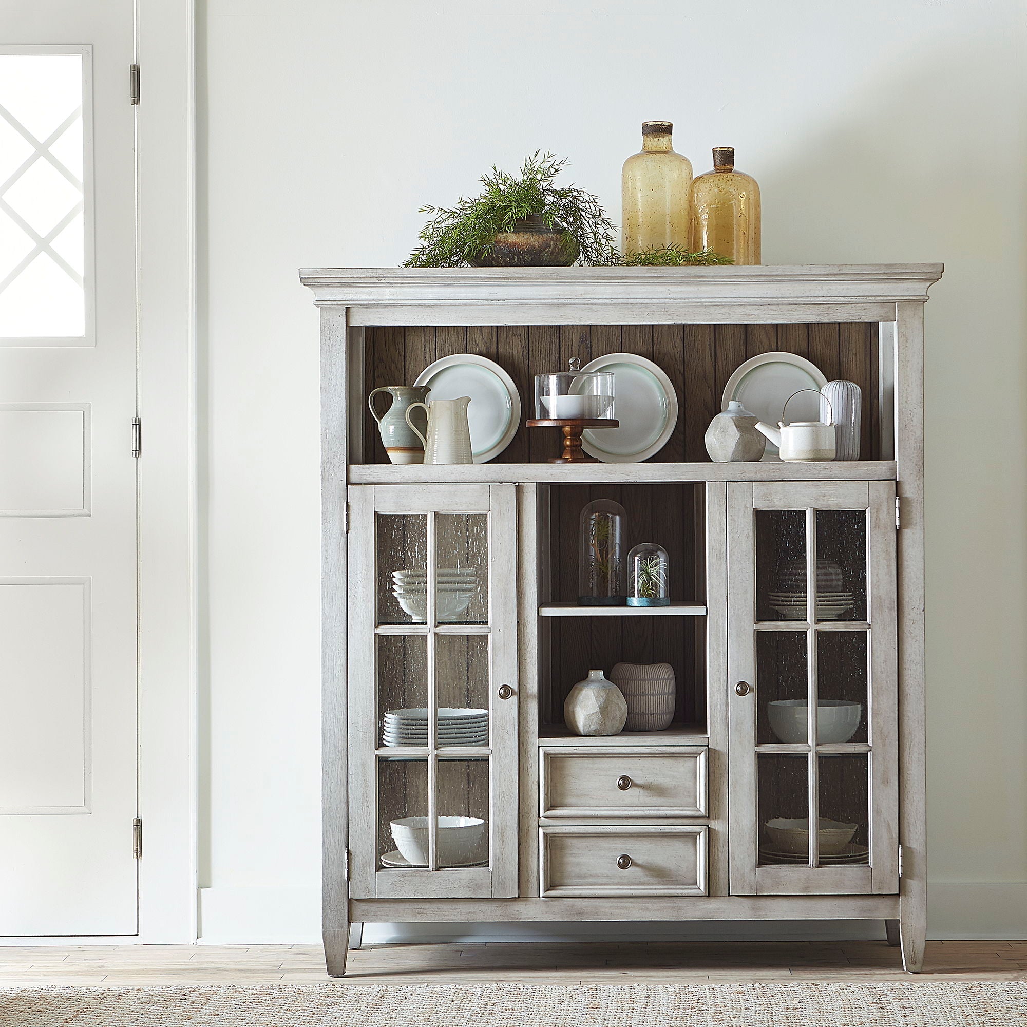 Liberty Furniture Heartland - Display Cabinet - White | Meri Furniture