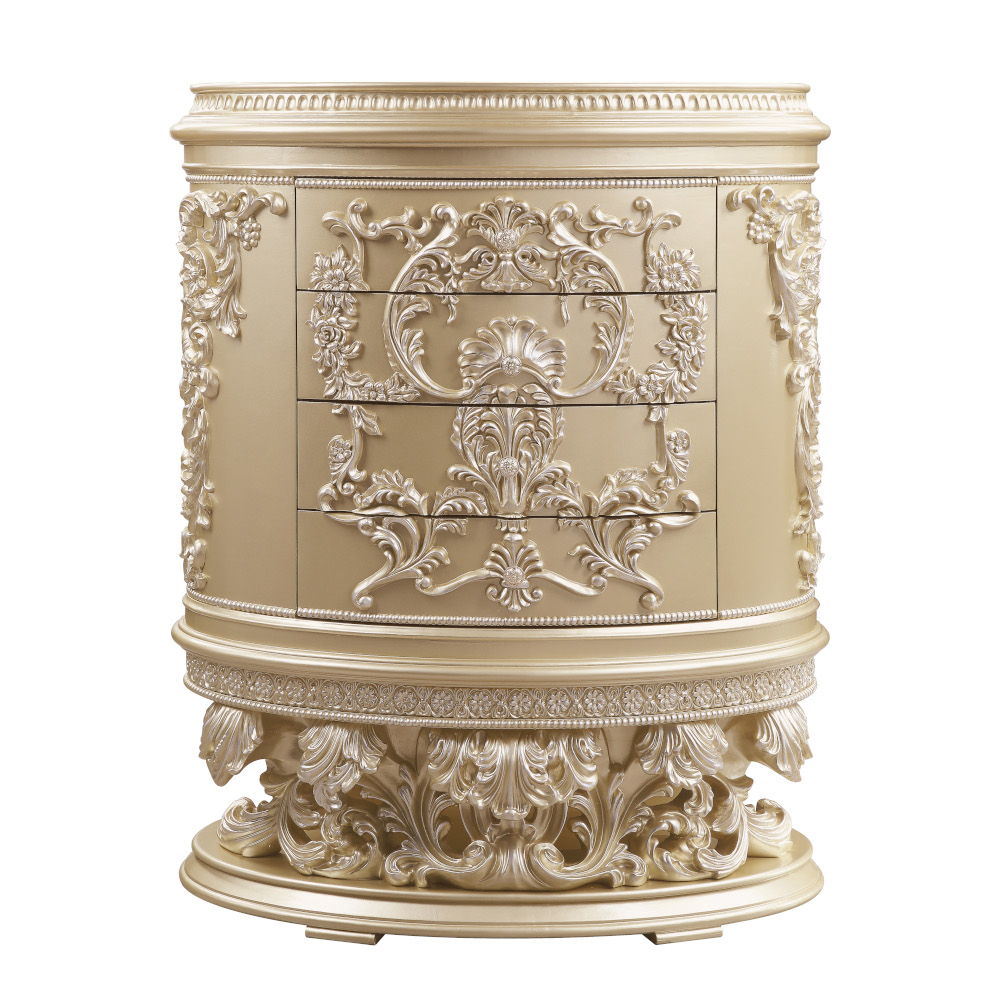 ACME Vatican - Chest - Champagne Silver Finish | Meri Furniture