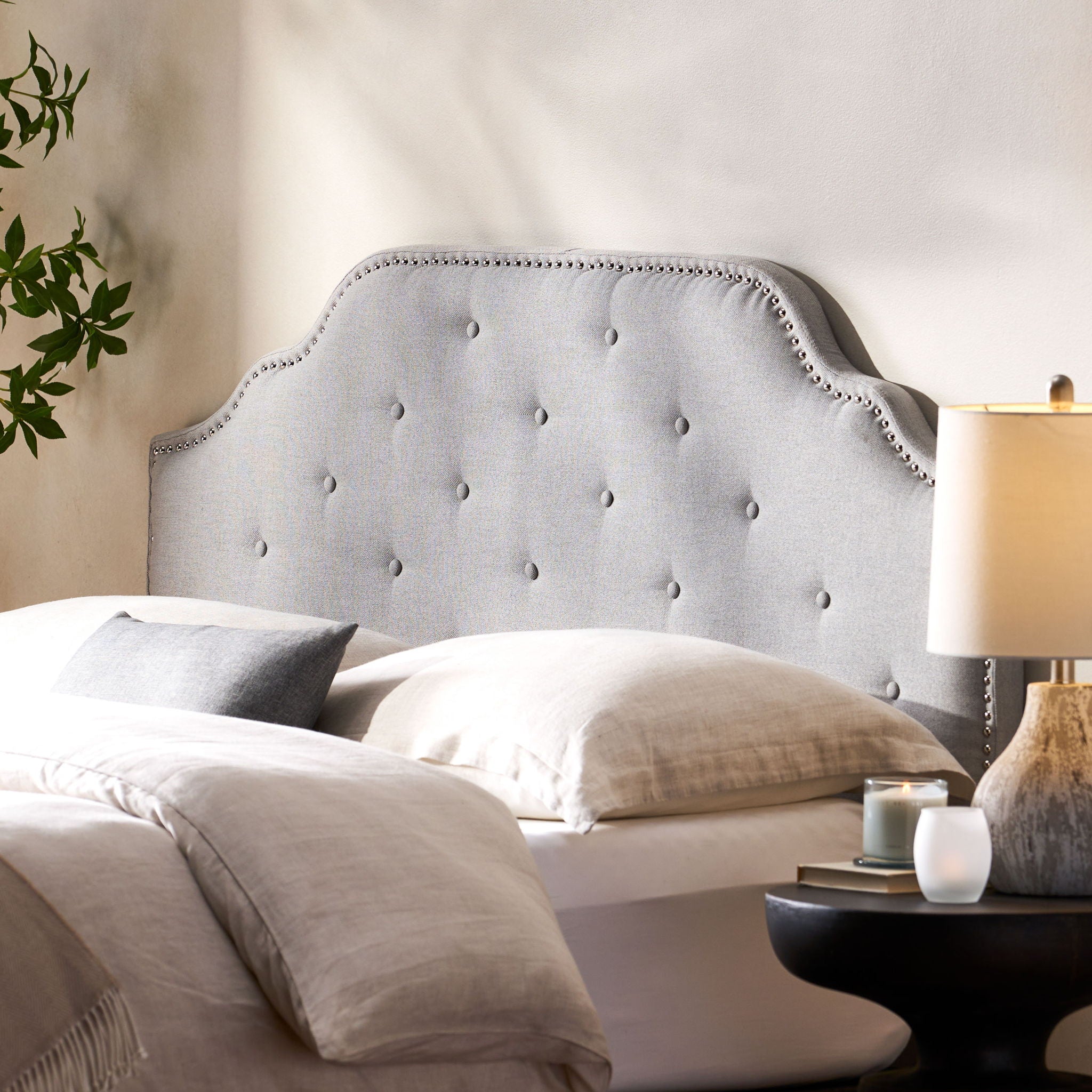 Luella - Button Tufted Upholstered Headboard