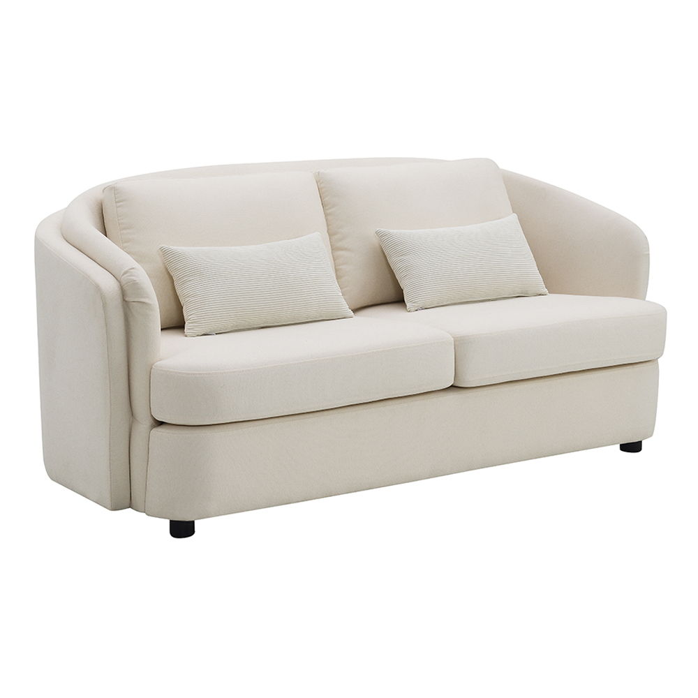 ACME Mariko - Loveseat With 2 Pillows - Beige Linen | Meri Furniture