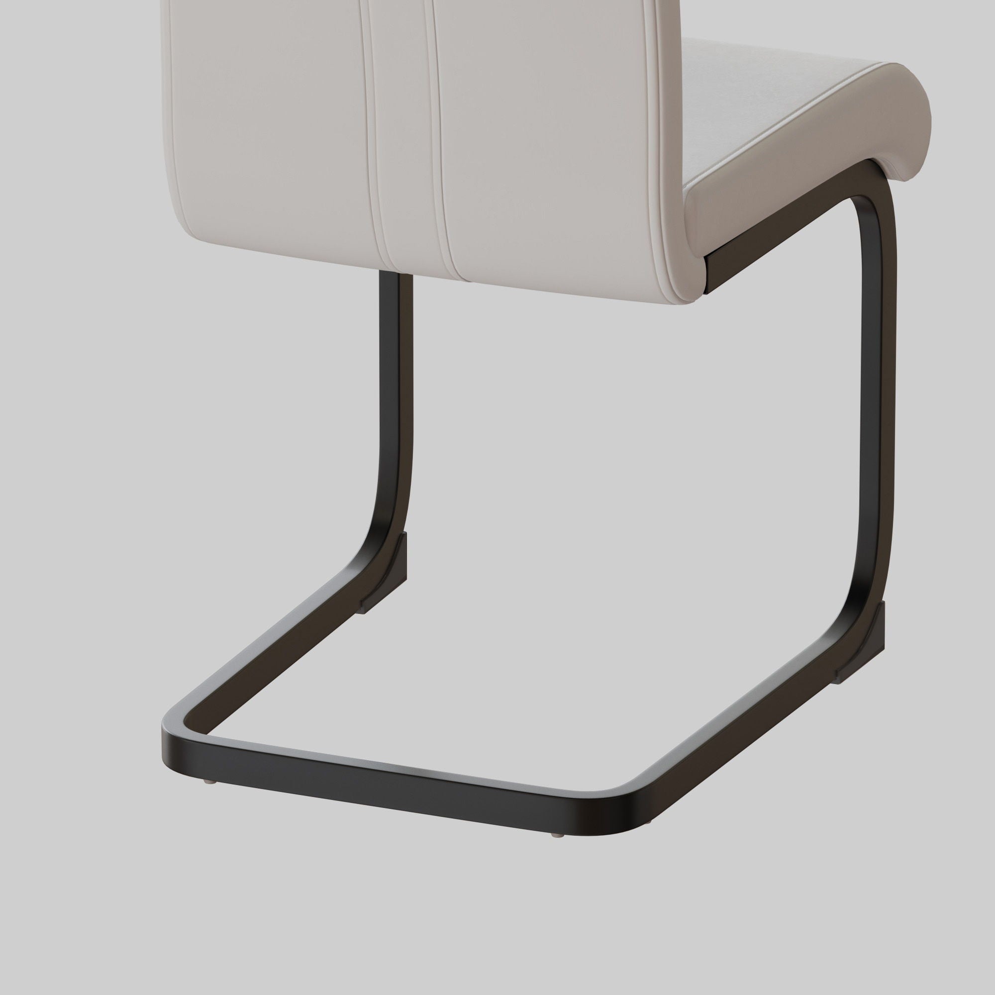 Modern Dining Chairs With High Back Upholstered Design Metal Legs